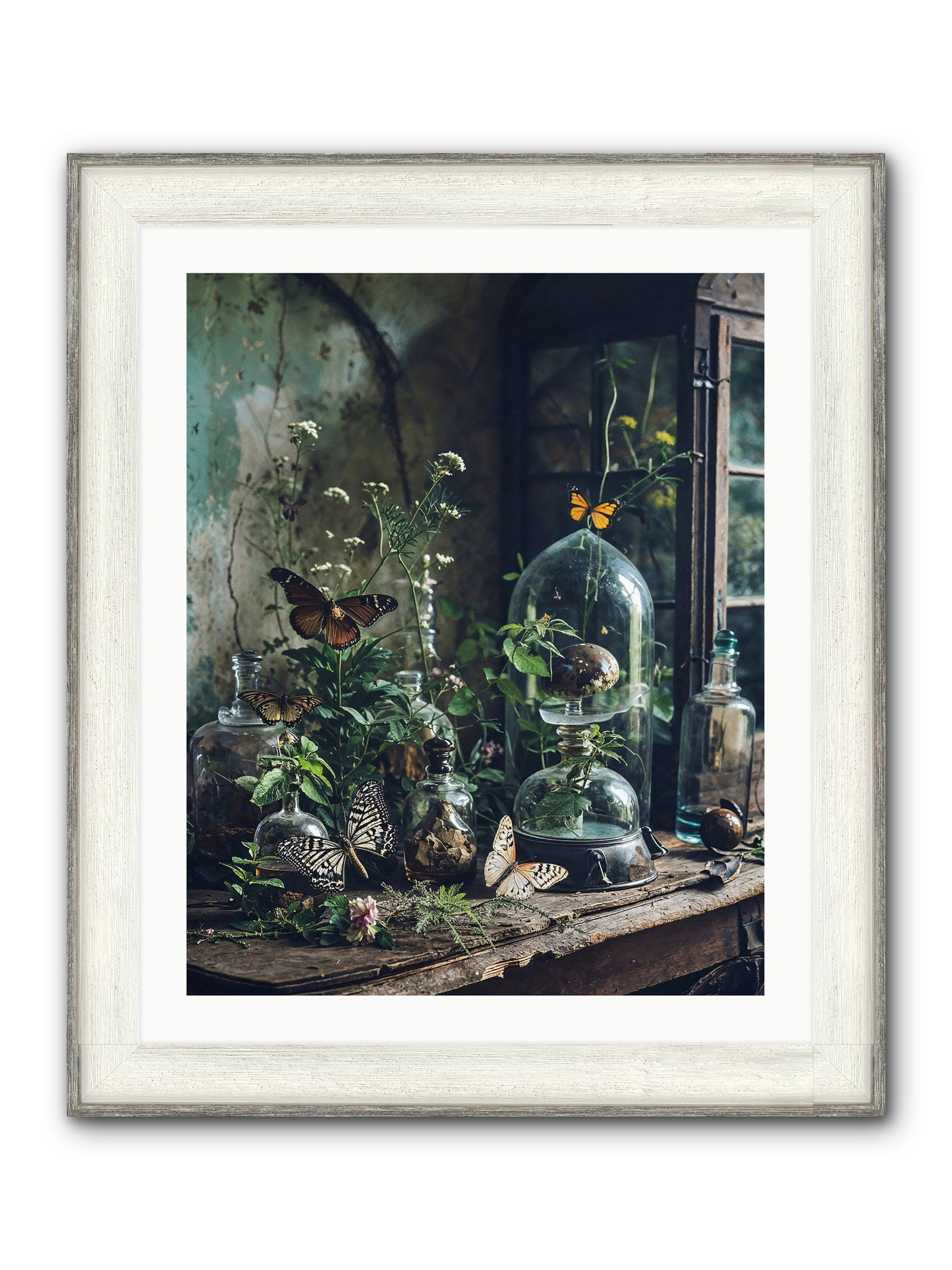 Relinquish Authority Framed Print - Driftwood White 24x30
