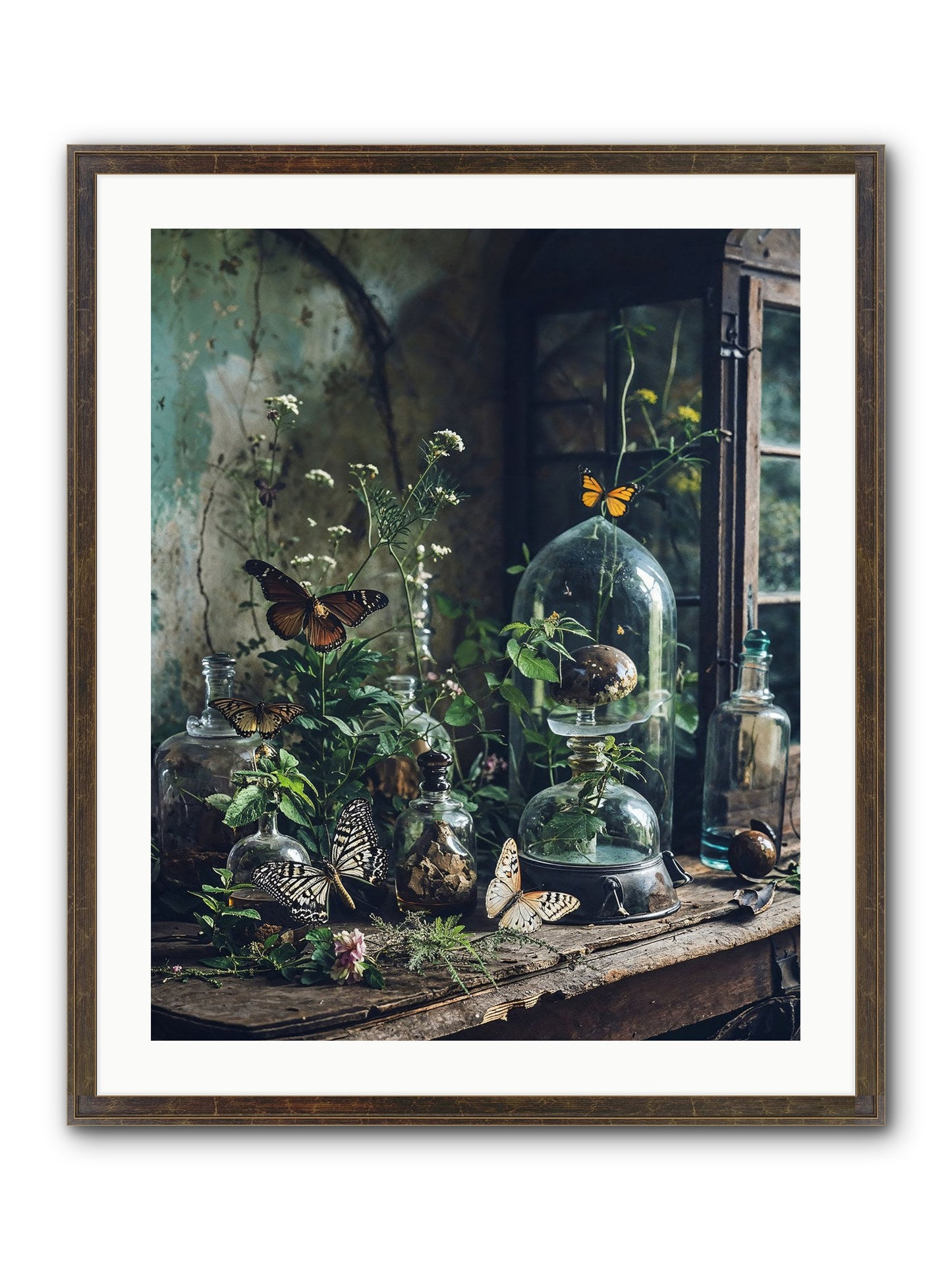 Relinquish Authority Framed Print - Slimwoods Black/Gold 24x30