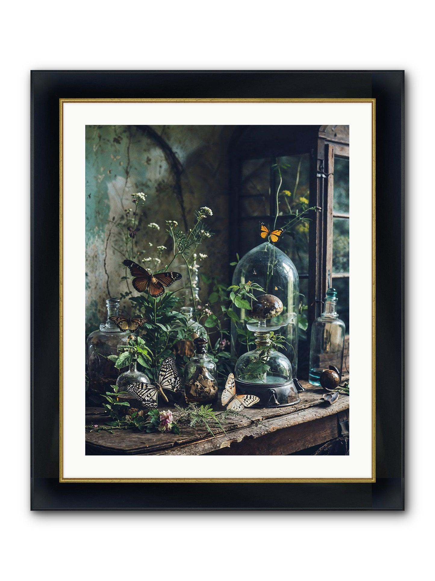 Relinquish Authority Framed Print - Wide Black w/Gold 24x30