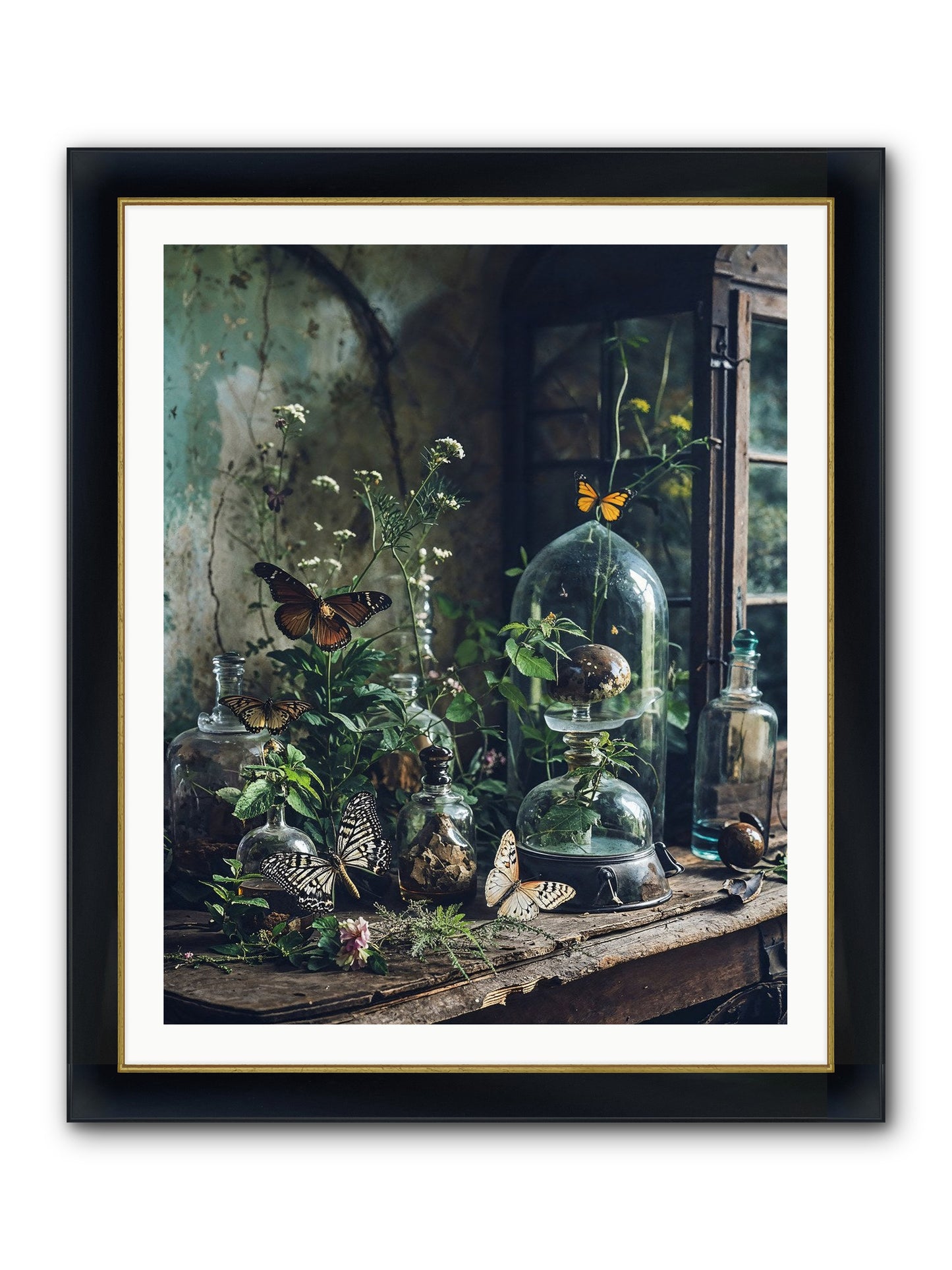 Relinquish Authority Framed Print - Wide Black w/Gold 32x40