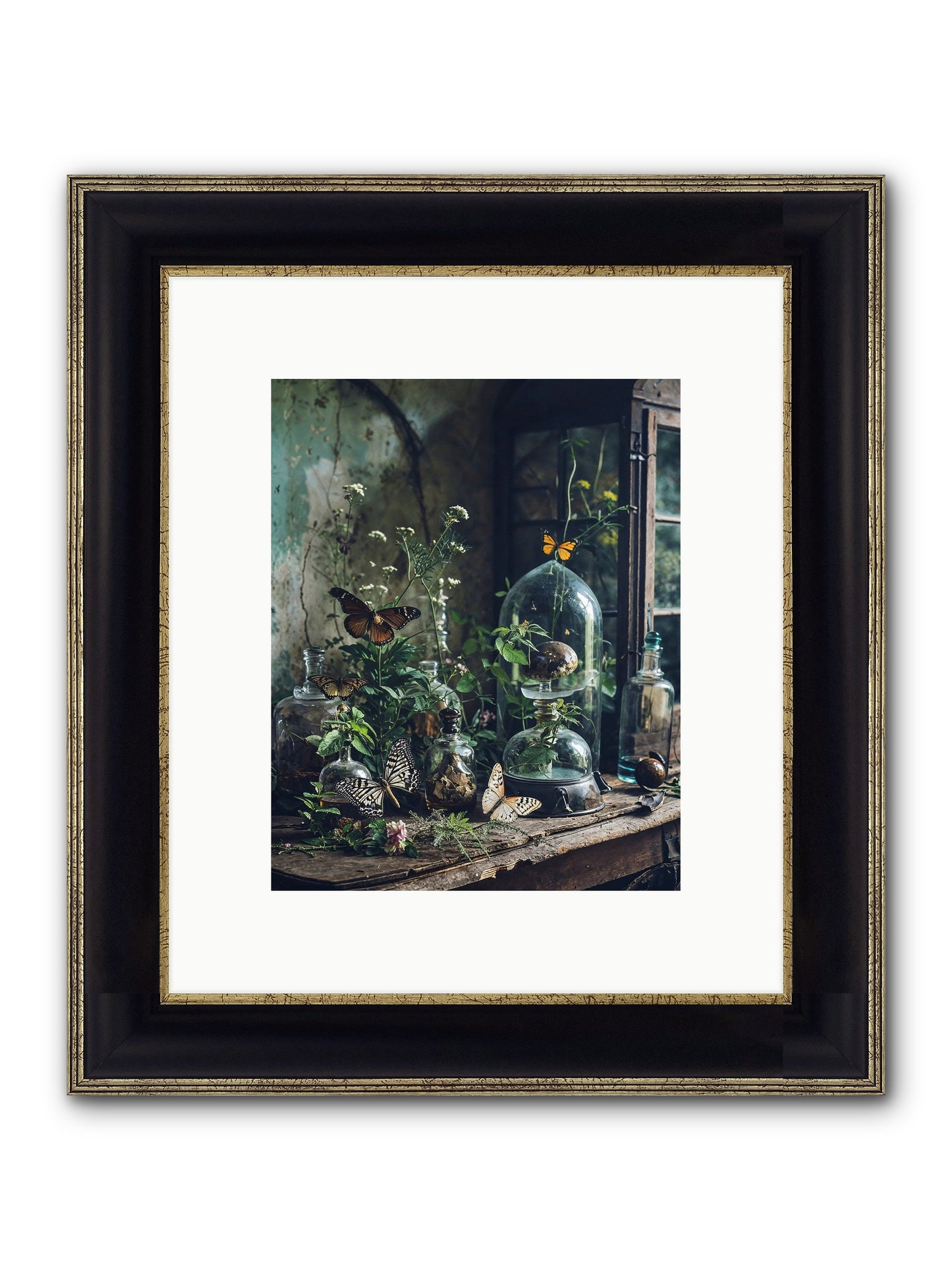 Relinquish Authority Framed Print - Black & Gold 8x10