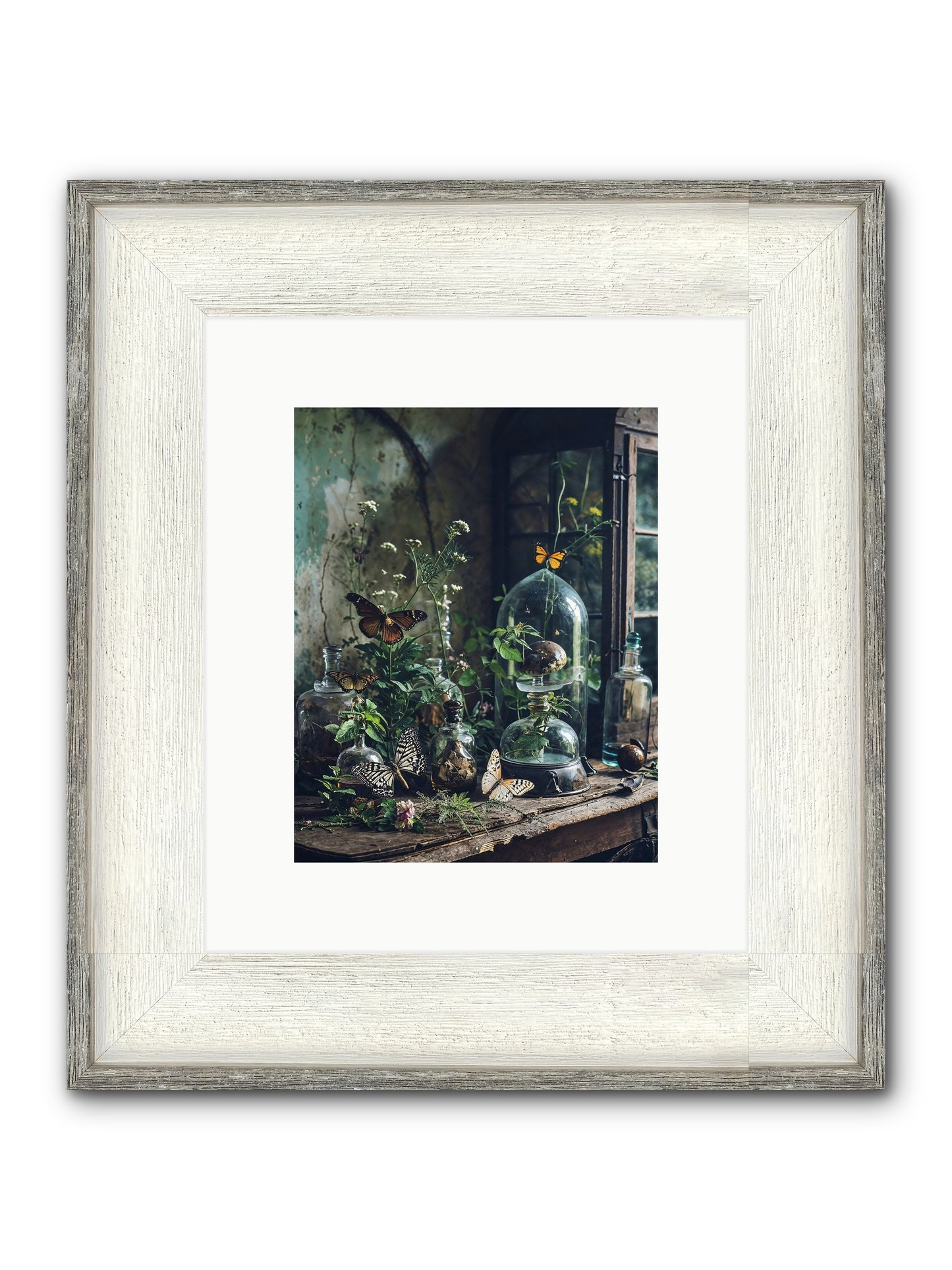 Relinquish Authority Framed Print - Driftwood White 8x10
