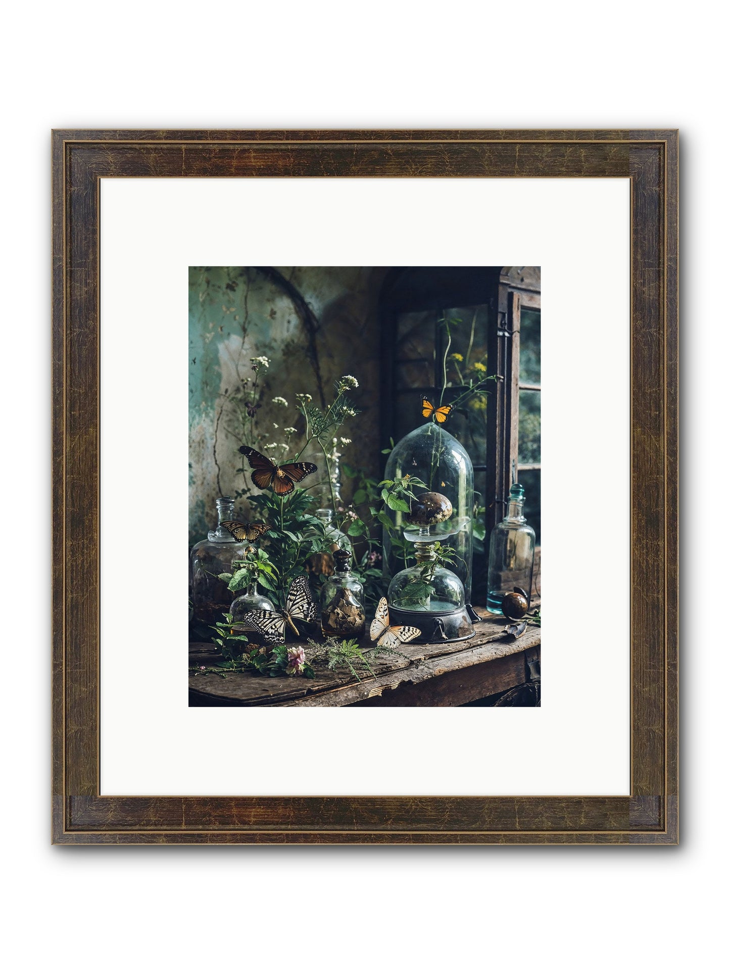 Relinquish Authority Framed Print - Slimwoods Black/Gold 8x10