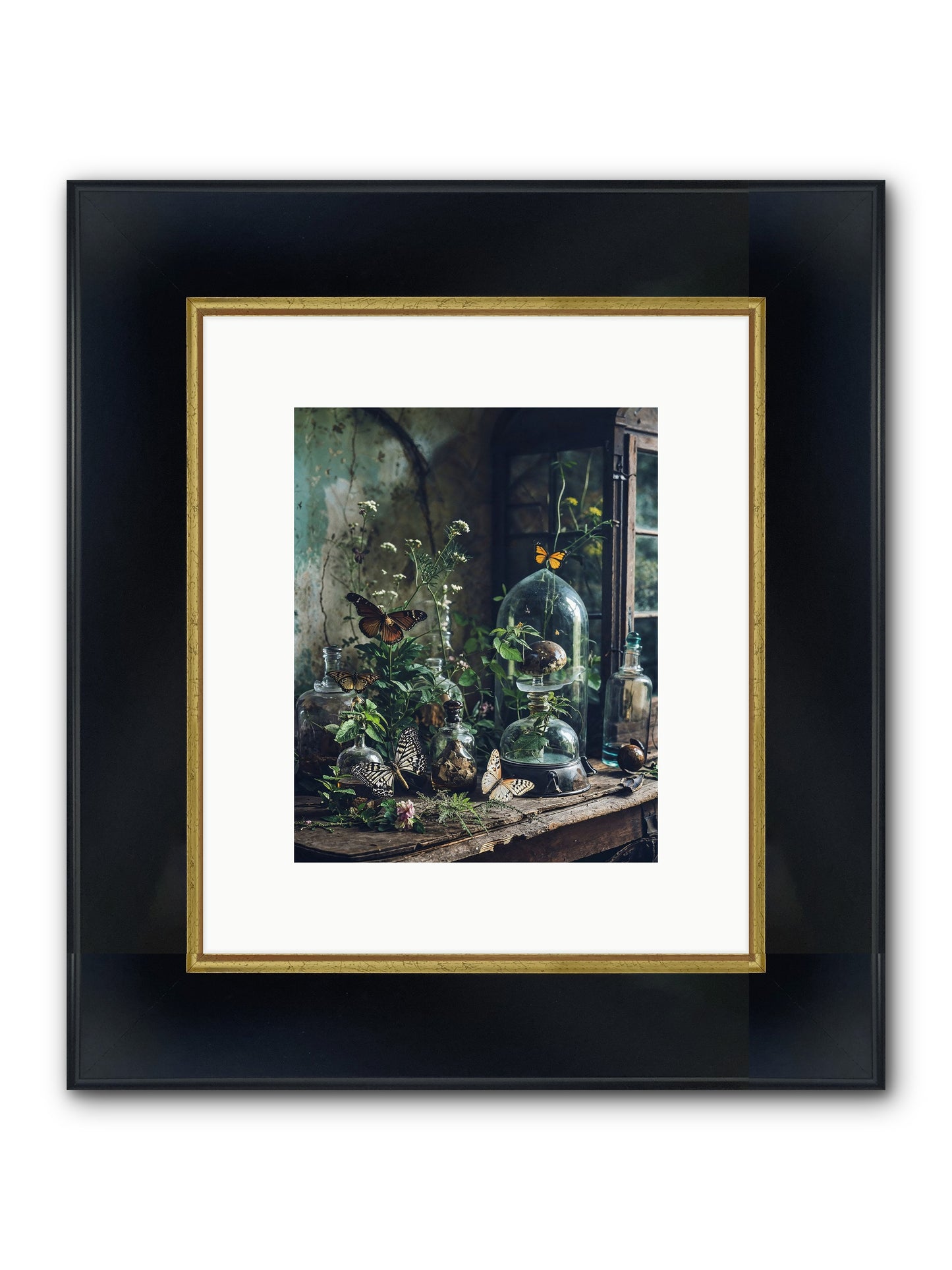 Relinquish Authority Framed Print - Wide Black w/Gold 8x10