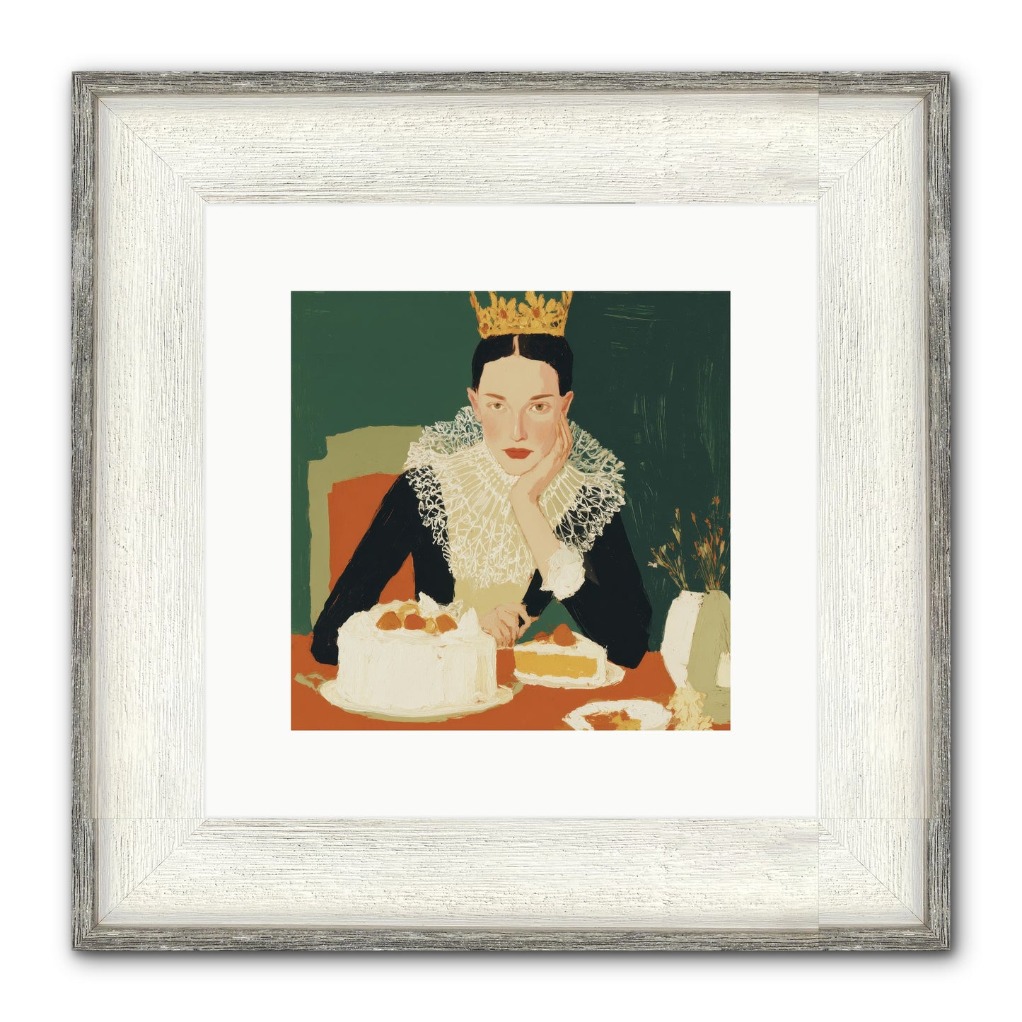 Reluctant Sovereign Framed Print - Driftwood White 10x10