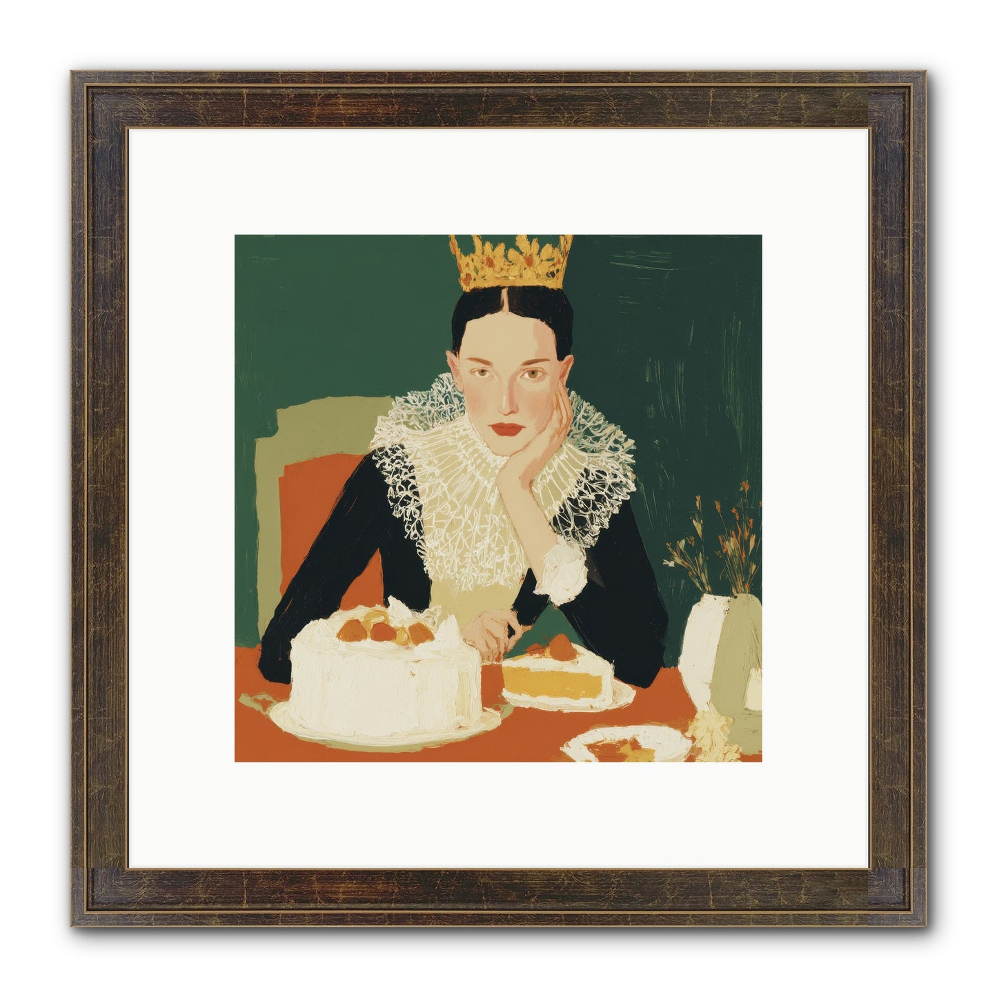 Reluctant Sovereign Framed Print - Slimwoods Black/Gold 10x10