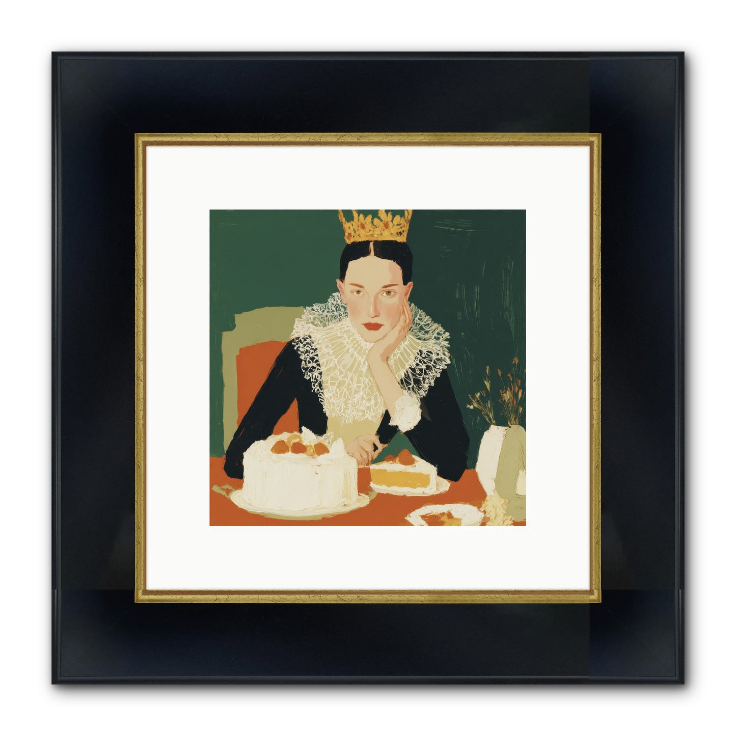 Reluctant Sovereign Framed Print - Wide Black w/Gold 10x10