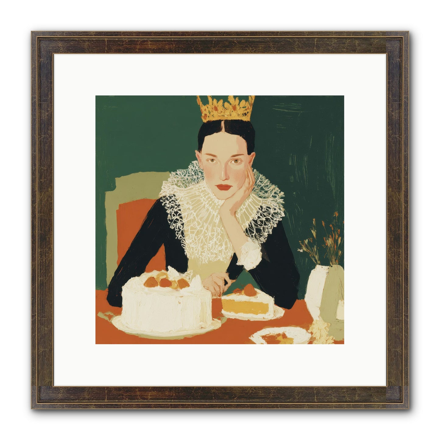 Reluctant Sovereign Framed Print - Slimwoods Black/Gold 12x12