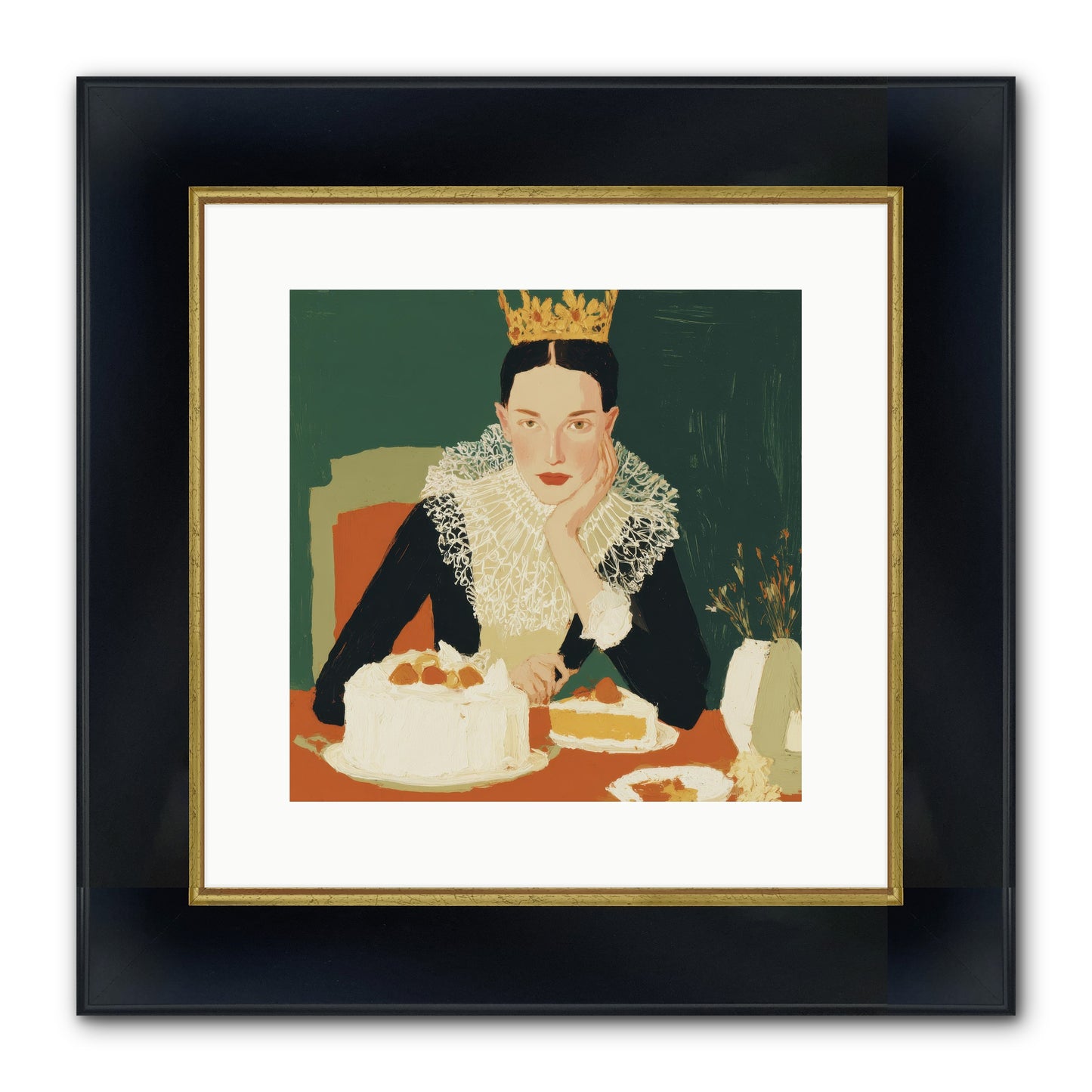 Reluctant Sovereign Framed Print - Wide Black w/Gold 12x12