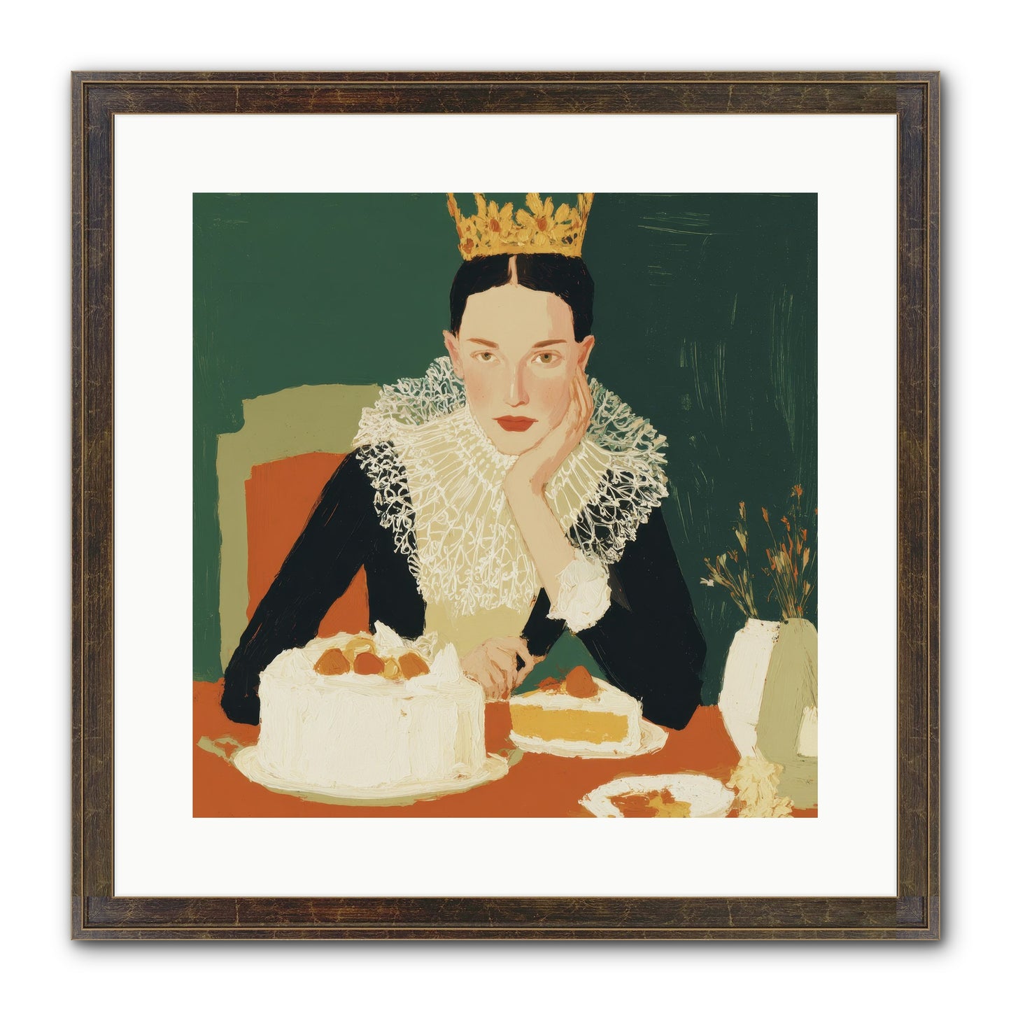Reluctant Sovereign Framed Print - Slimwoods Black/Gold 16x16