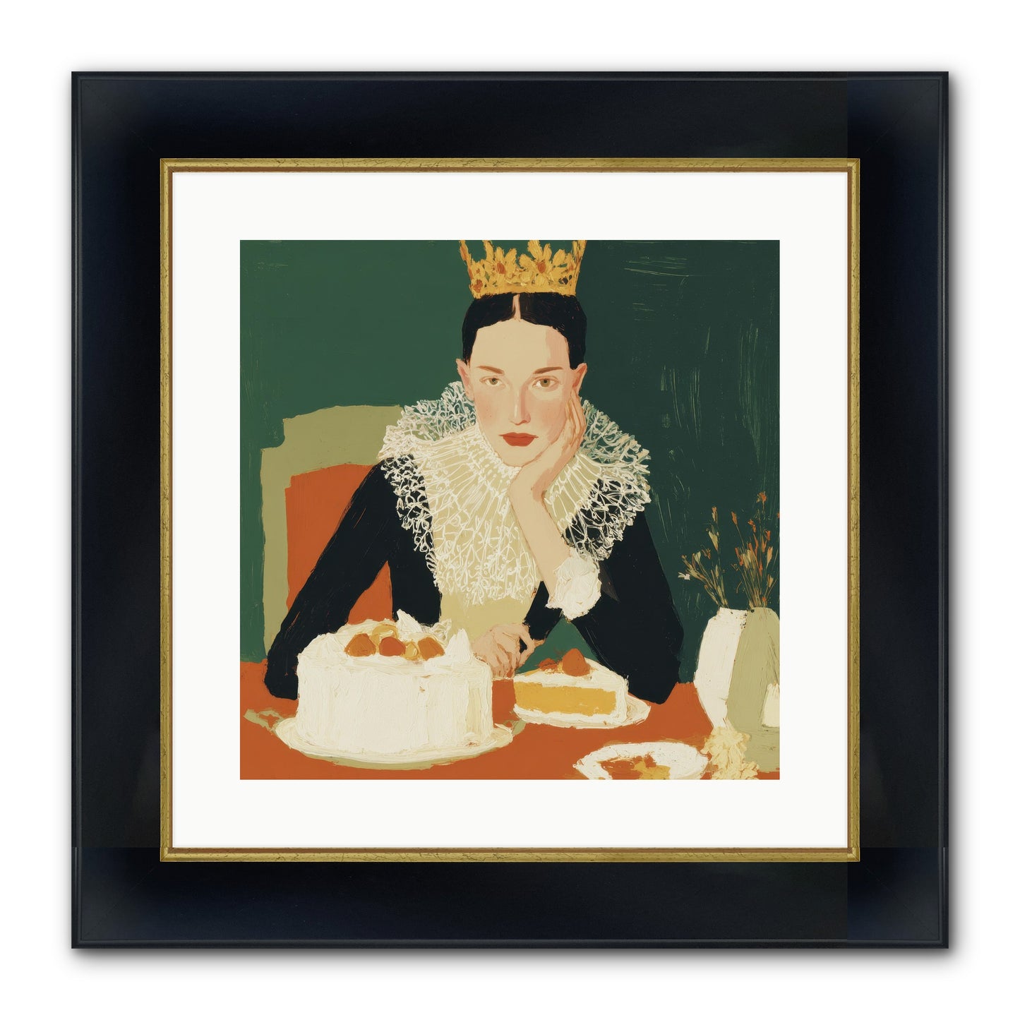 Reluctant Sovereign Framed Print - Wide Black w/Gold 16x16