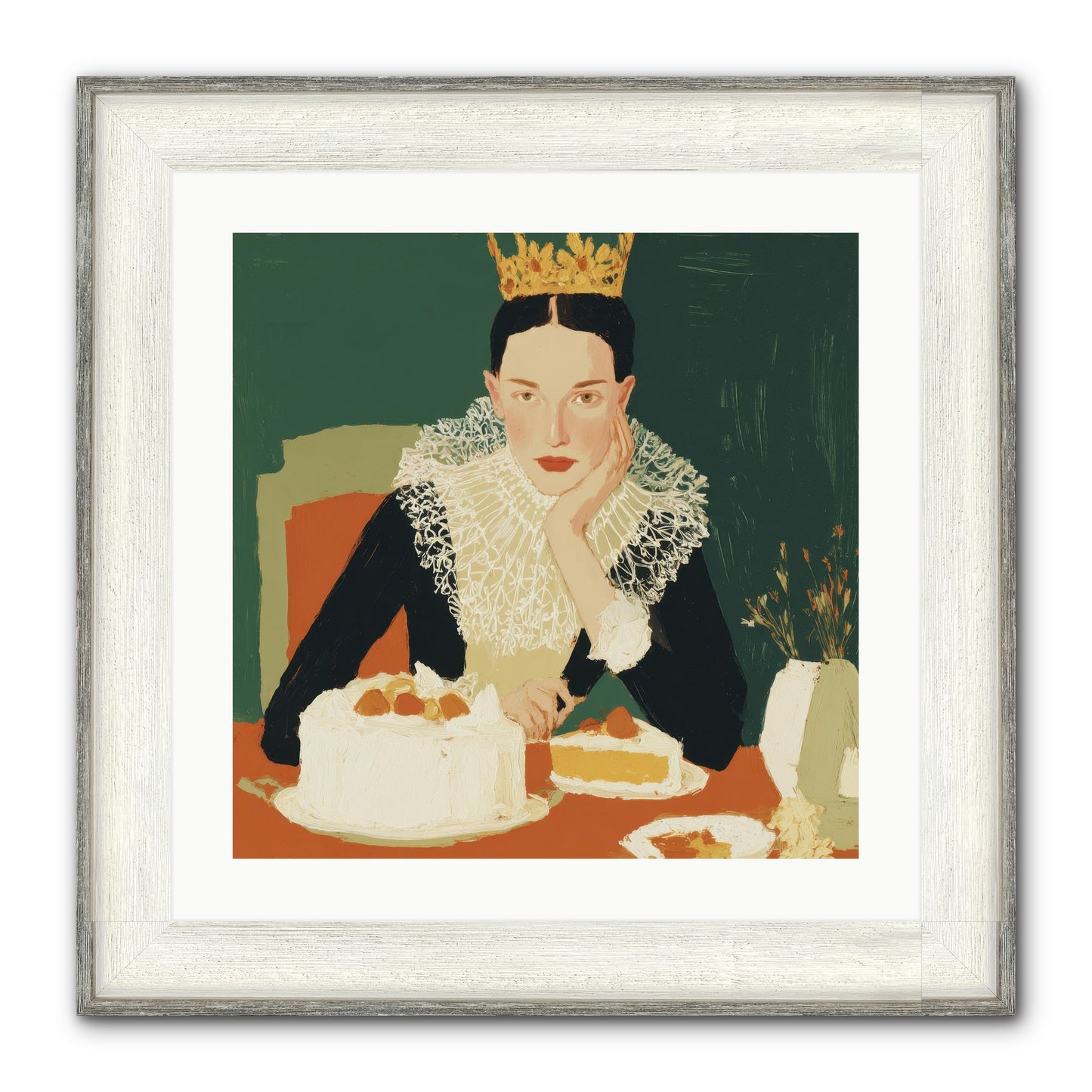 Reluctant Sovereign Framed Print - Driftwood White 20x20