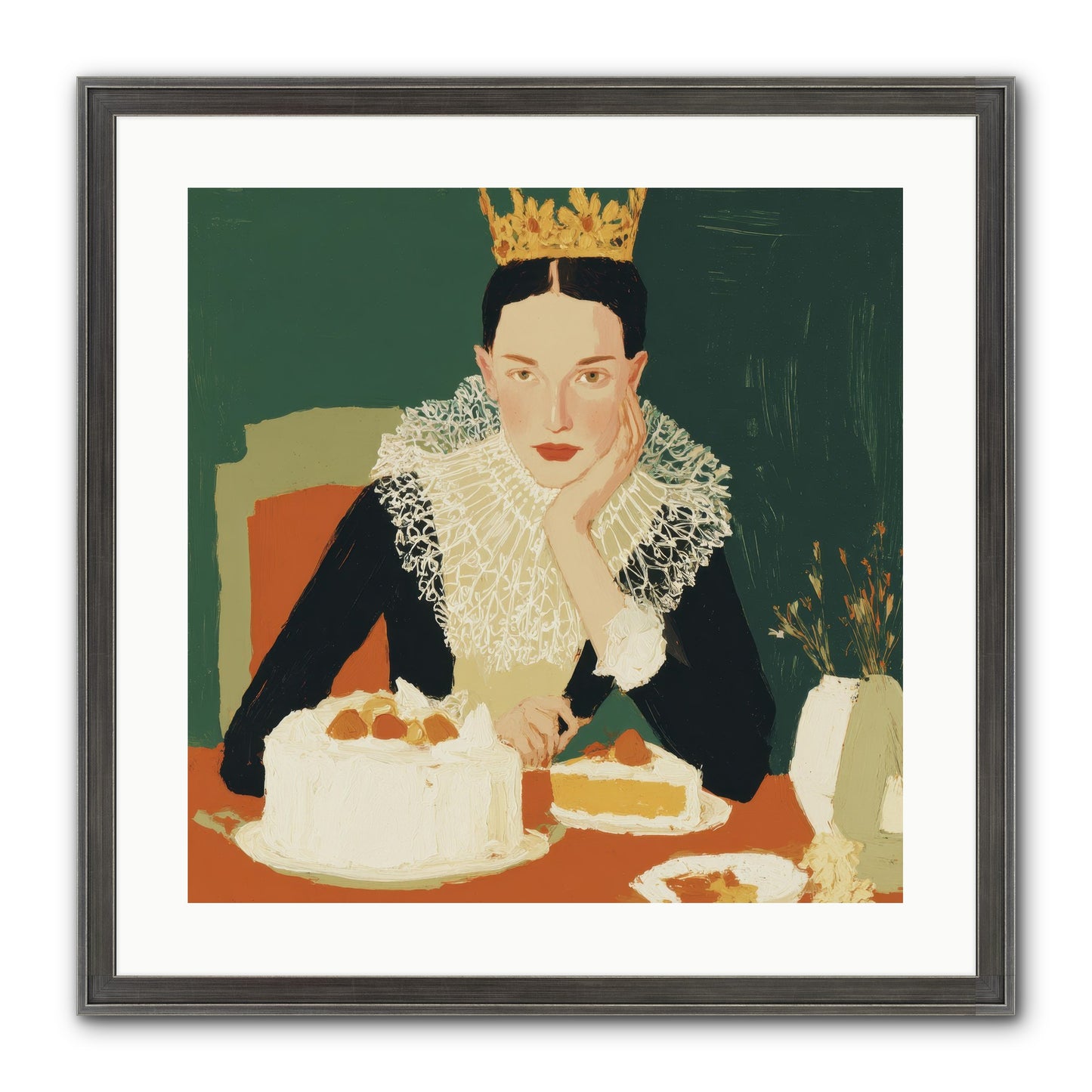 Reluctant Sovereign Framed Print - Slimwoods Black/Silver 20x20