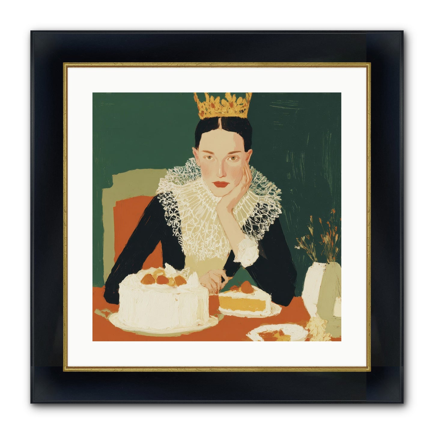 Reluctant Sovereign Framed Print - Wide Black w/Gold 20x20
