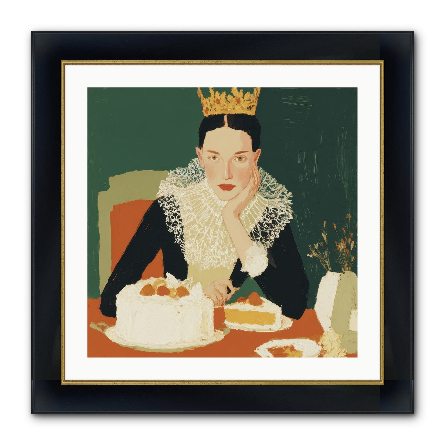 Reluctant Sovereign Framed Print - Wide Black w/Gold 24x24