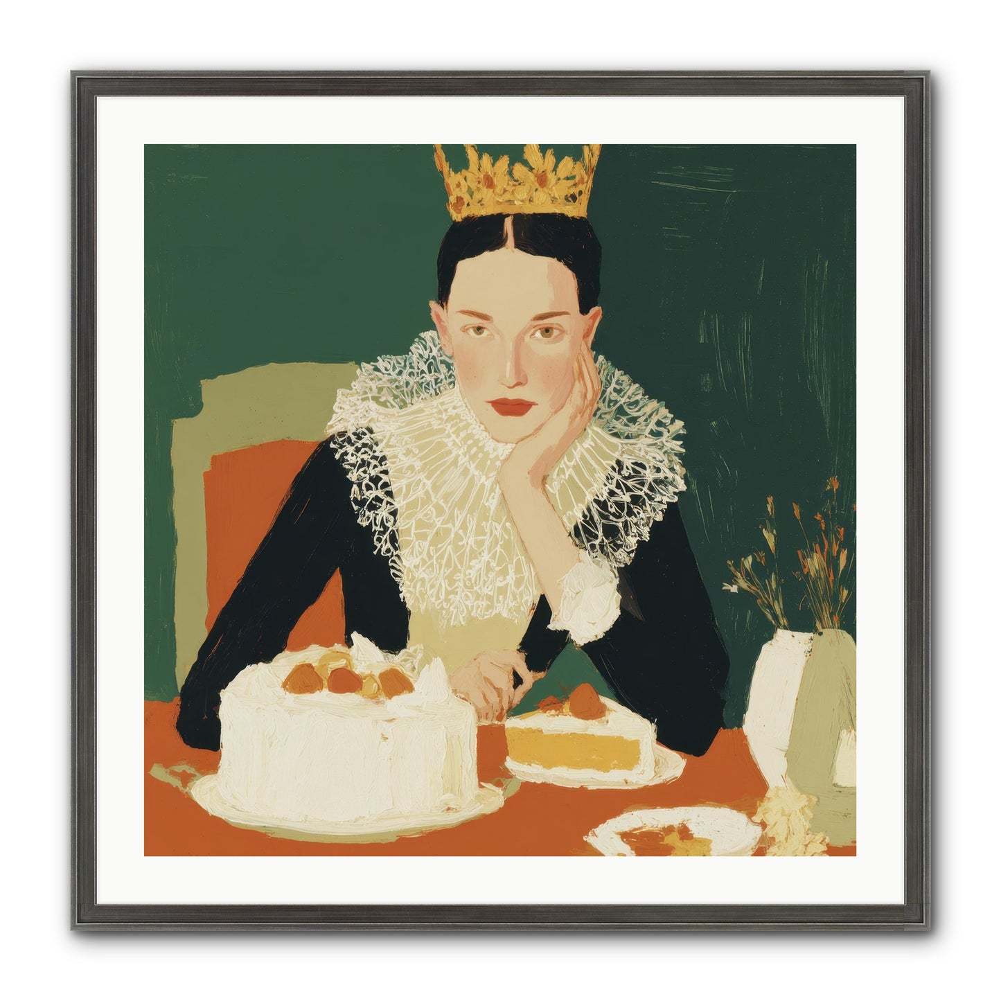 Reluctant Sovereign Framed Print - Slimwoods Black/Silver 30x30