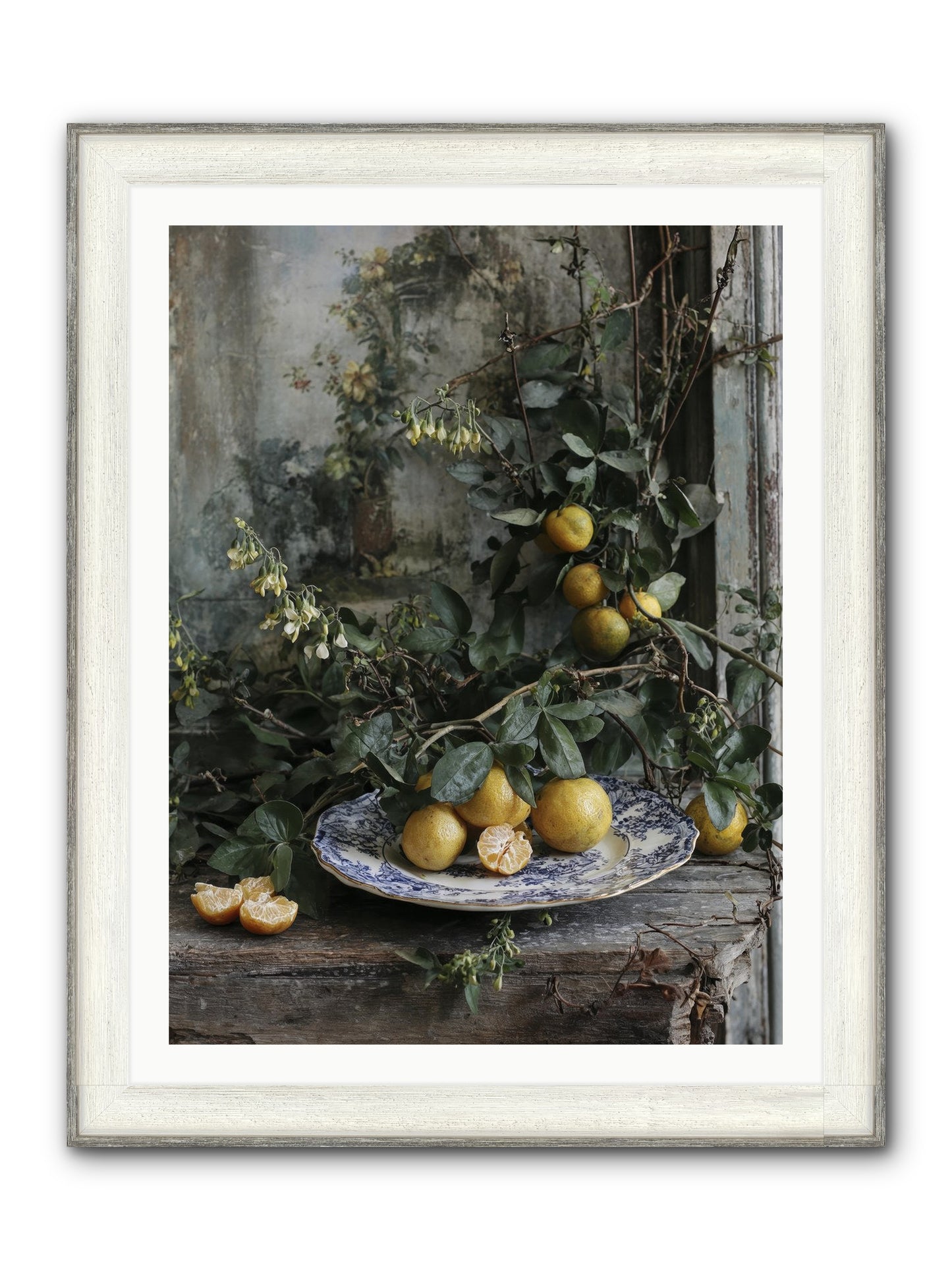 Remember Framed Print - Driftwood White 30x40