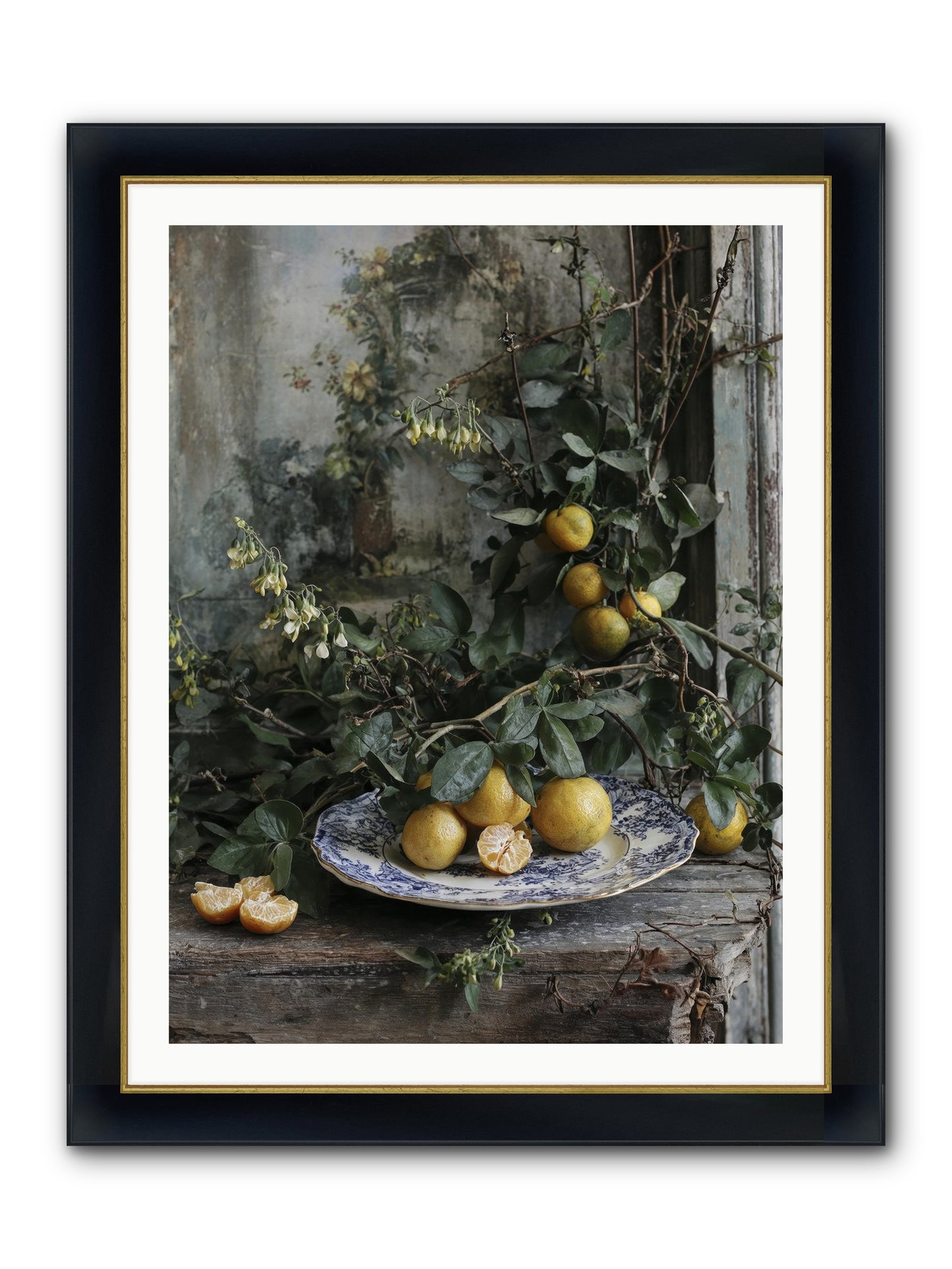 Remember Framed Print - Wide Black w/Gold 30x40