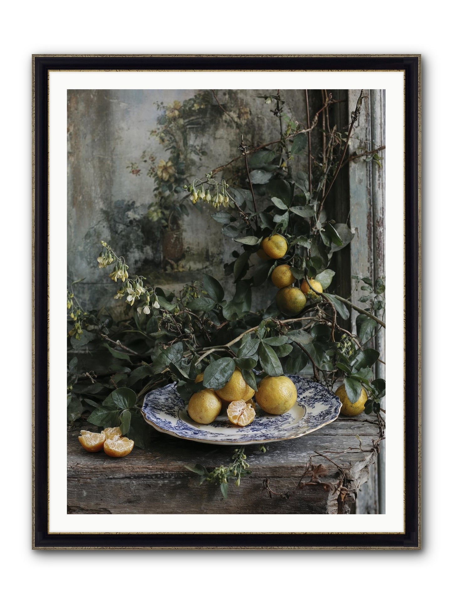 Remember Framed Print - Black & Gold 36x48