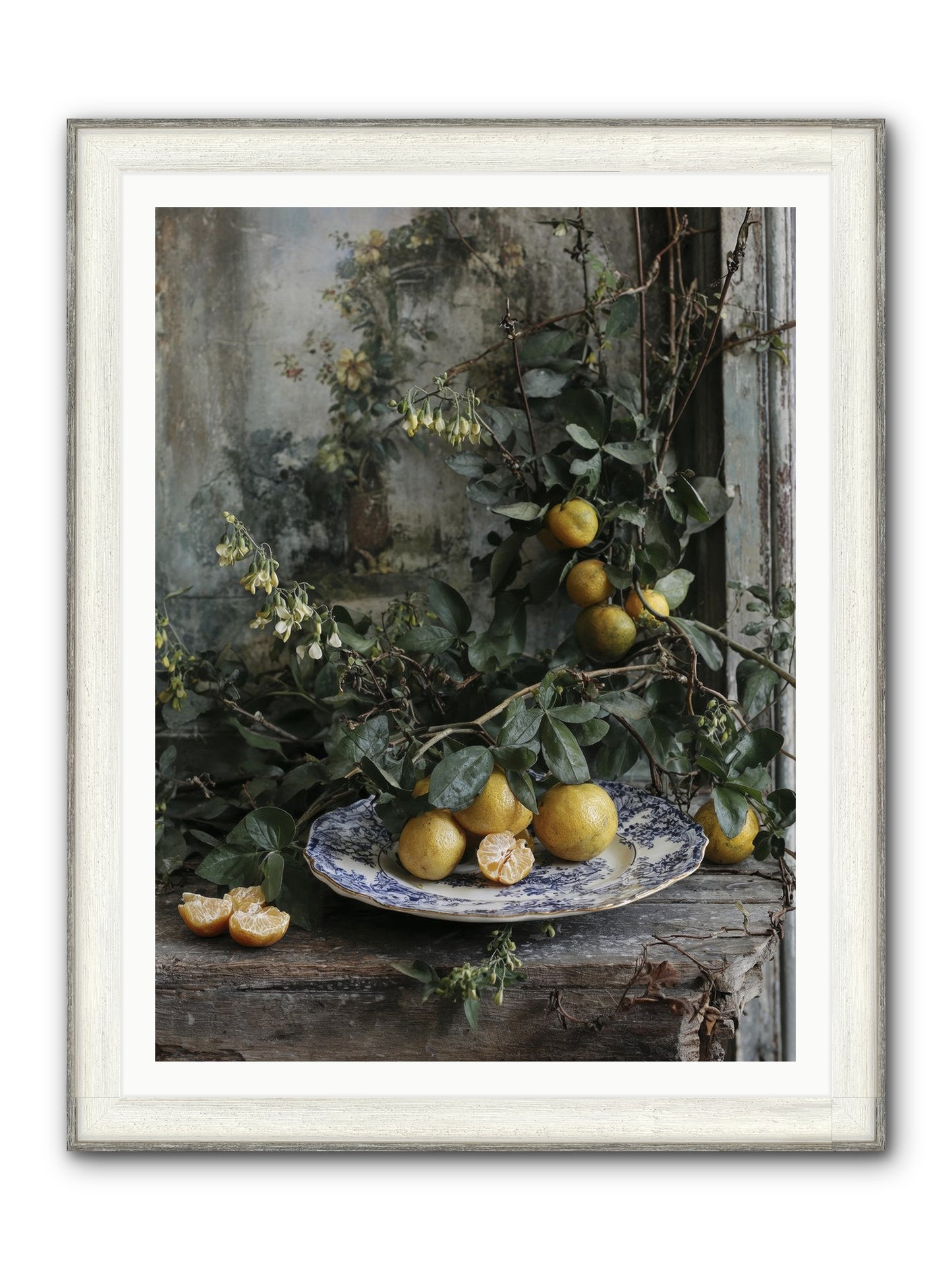 Remember Framed Print - Driftwood White 36x48