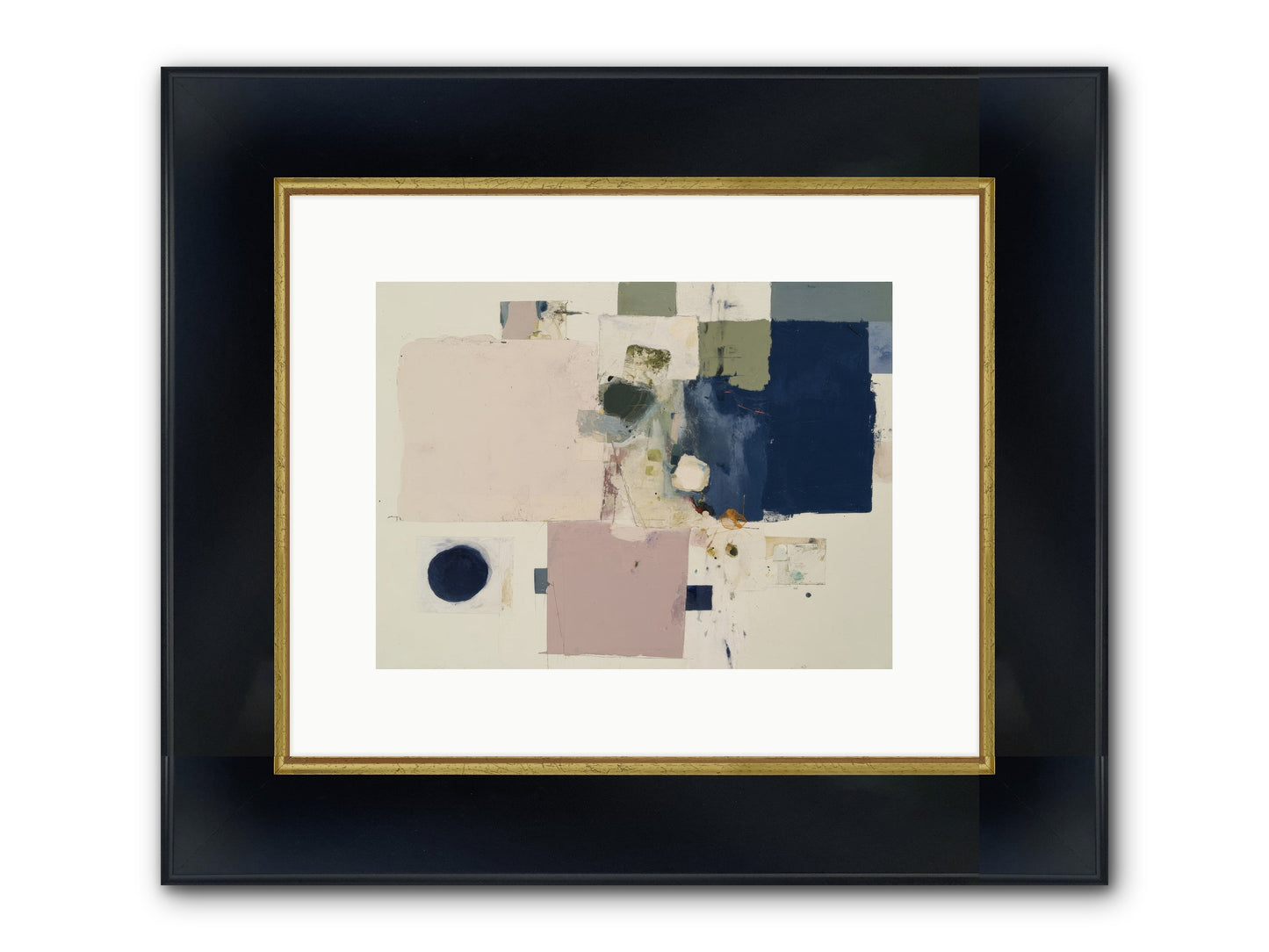 Remembered Framed Print - Wide Black w/Gold 12x9
