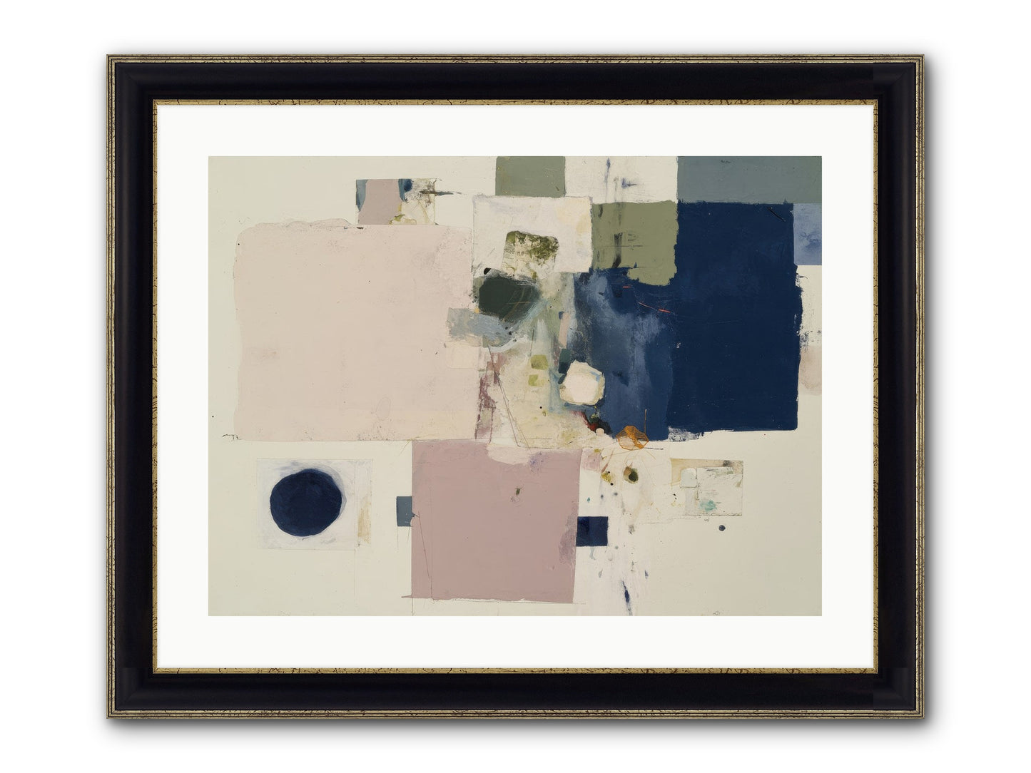 Remembered Framed Print - Black & Gold 24x18