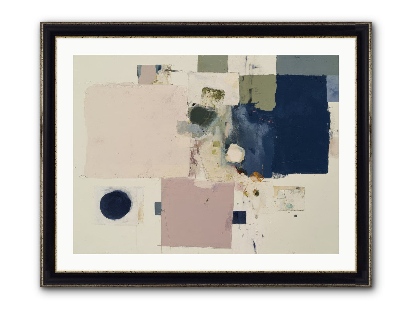 Remembered Framed Print - Black & Gold 32x24