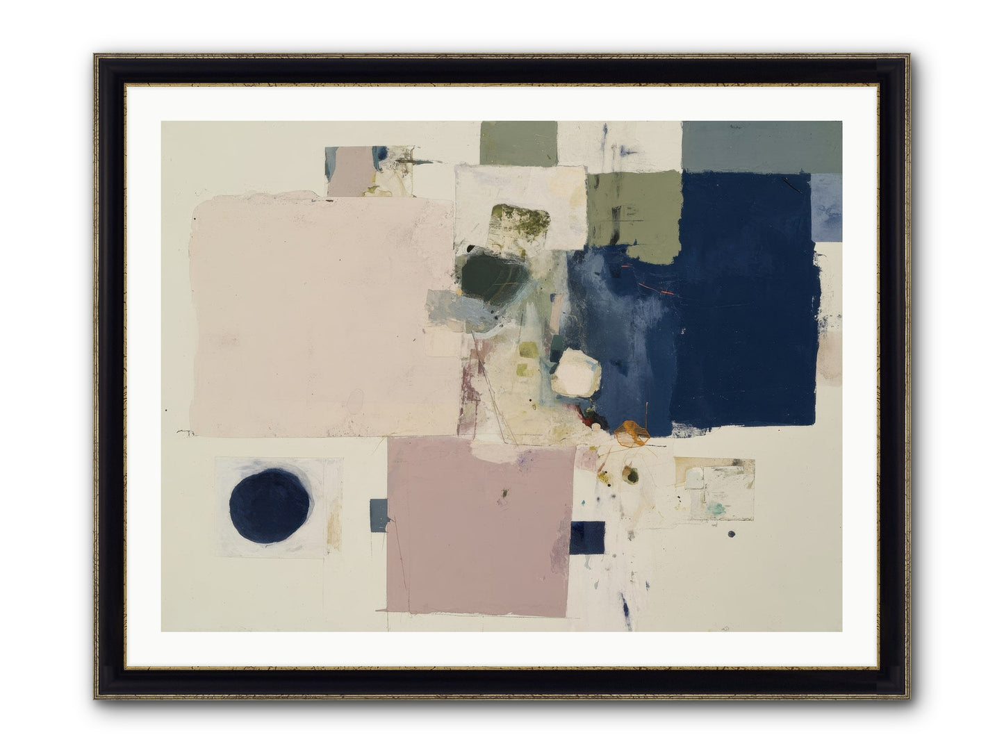 Remembered Framed Print - Black & Gold 40x30