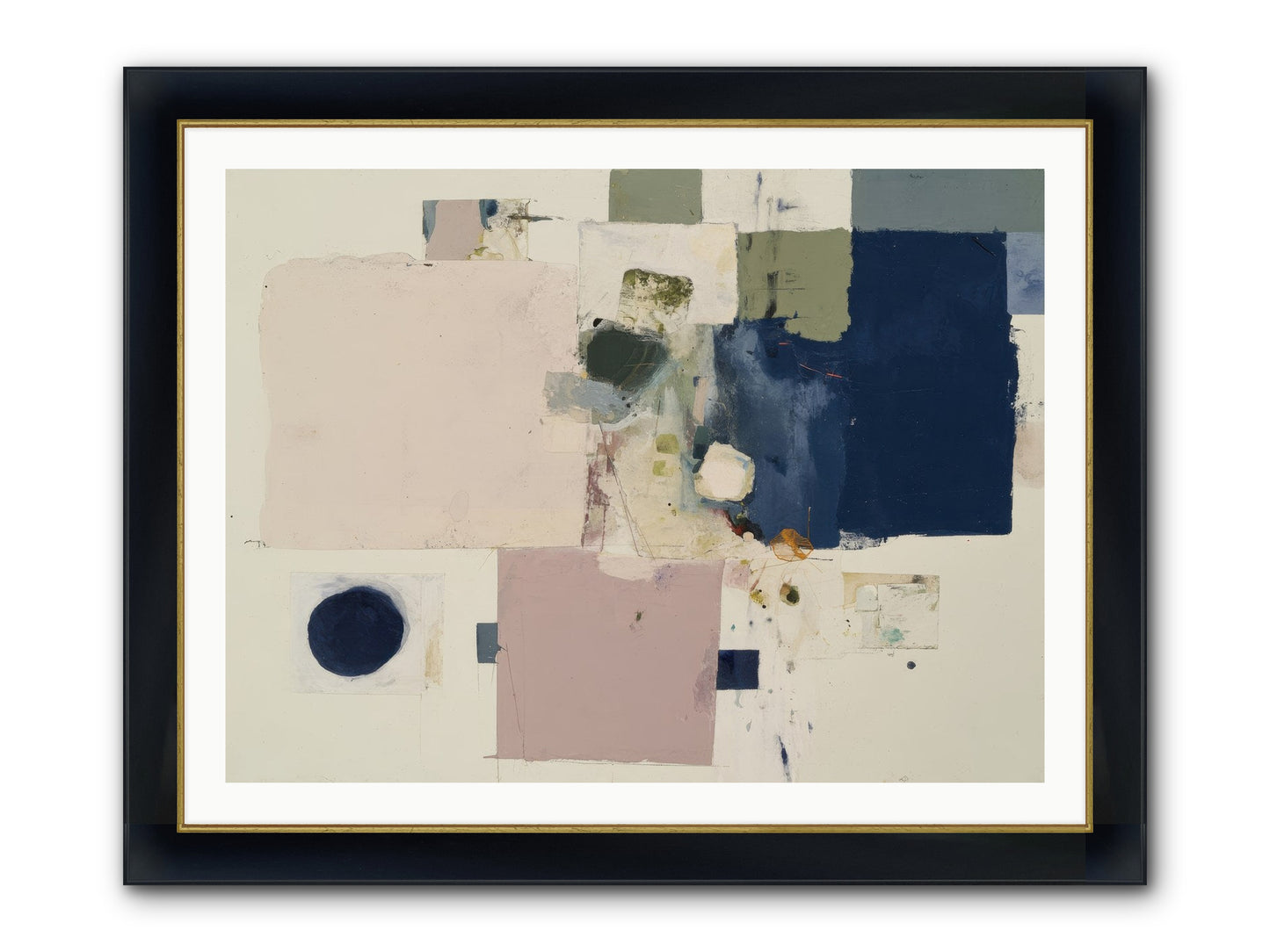 Remembered Framed Print - Wide Black w/Gold 40x30
