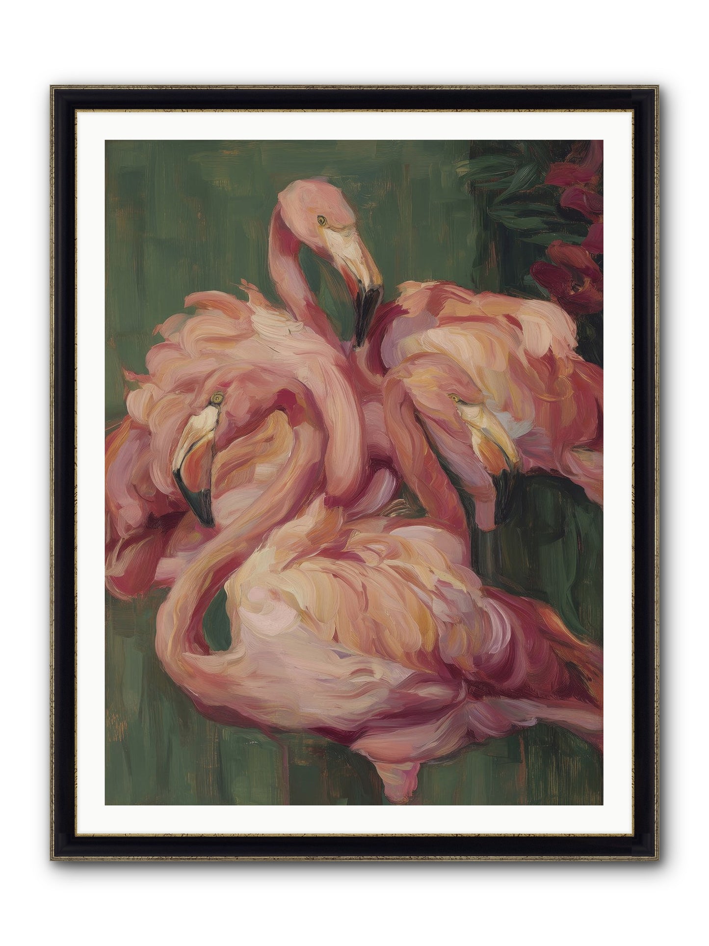 Remembered In Dreams Framed Print - Black & Gold 36x48