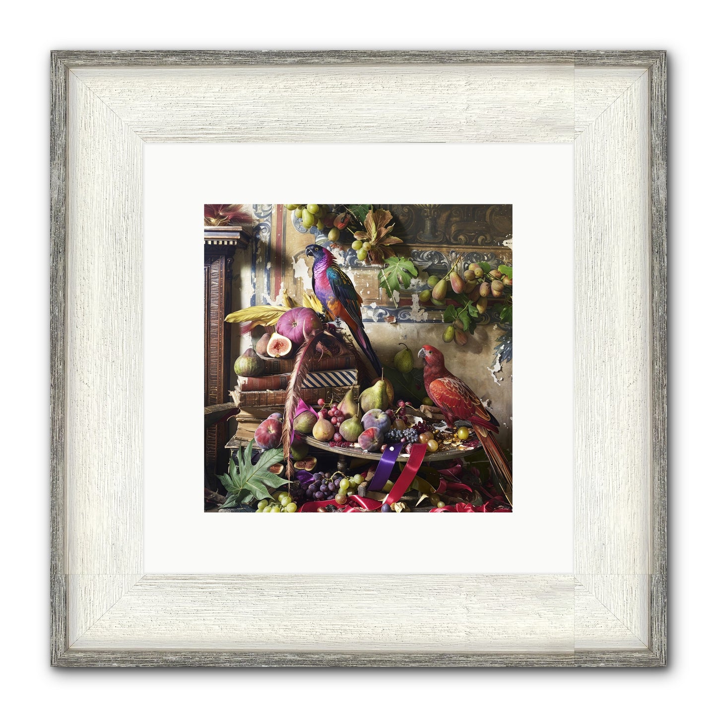 Remnant Roosts Of Paradise Framed Print - Driftwood White 10x10