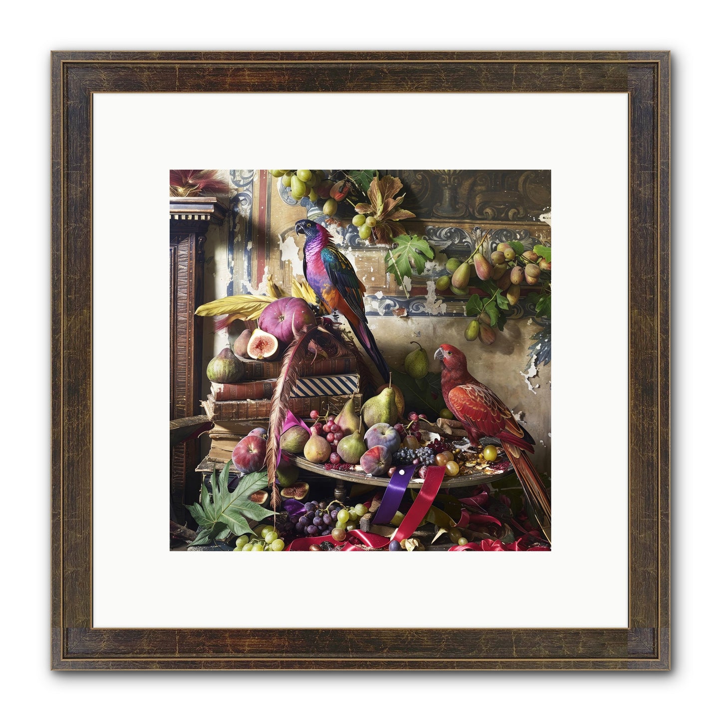 Remnant Roosts Of Paradise Framed Print - Slimwoods Black/Gold 10x10