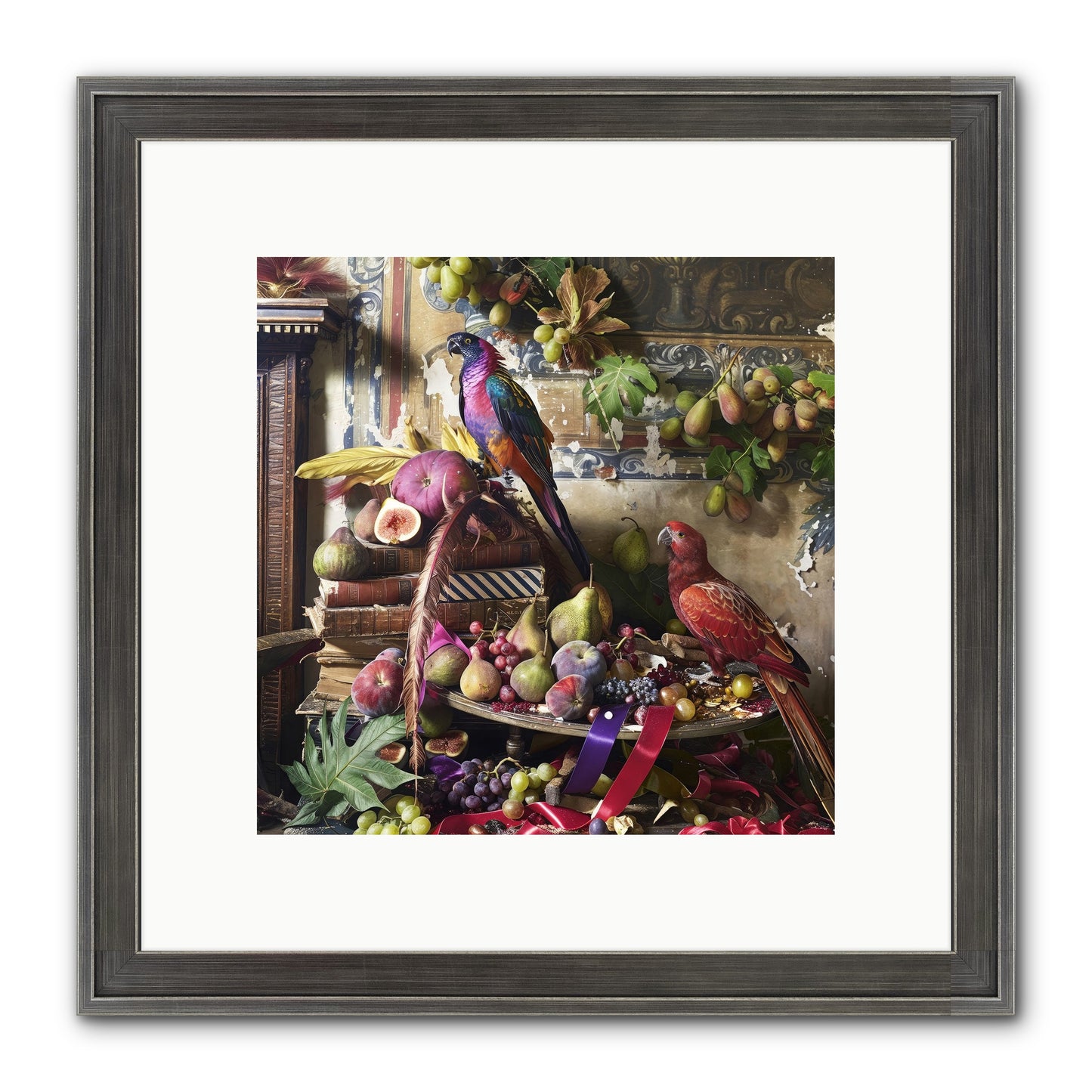 Remnant Roosts Of Paradise Framed Print - Slimwoods Black/Silver 10x10