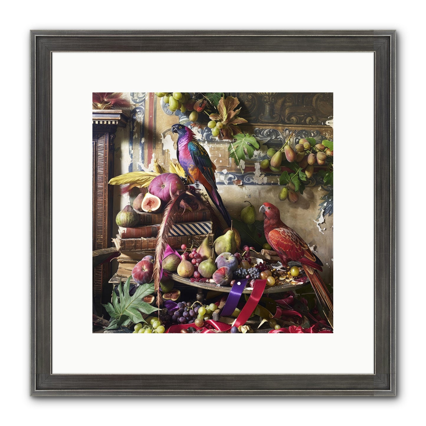 Remnant Roosts Of Paradise Framed Print - Slimwoods Black/Silver 12x12