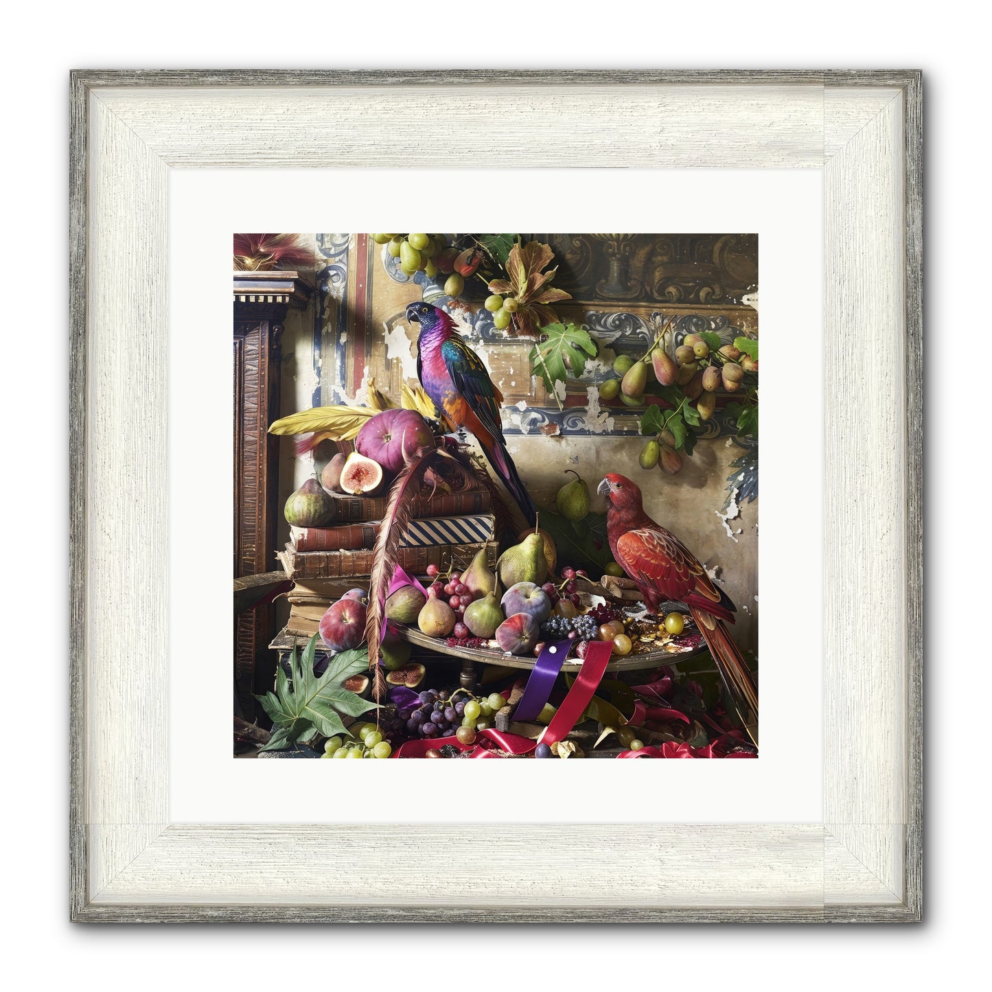 Remnant Roosts Of Paradise Framed Print - Driftwood White 16x16