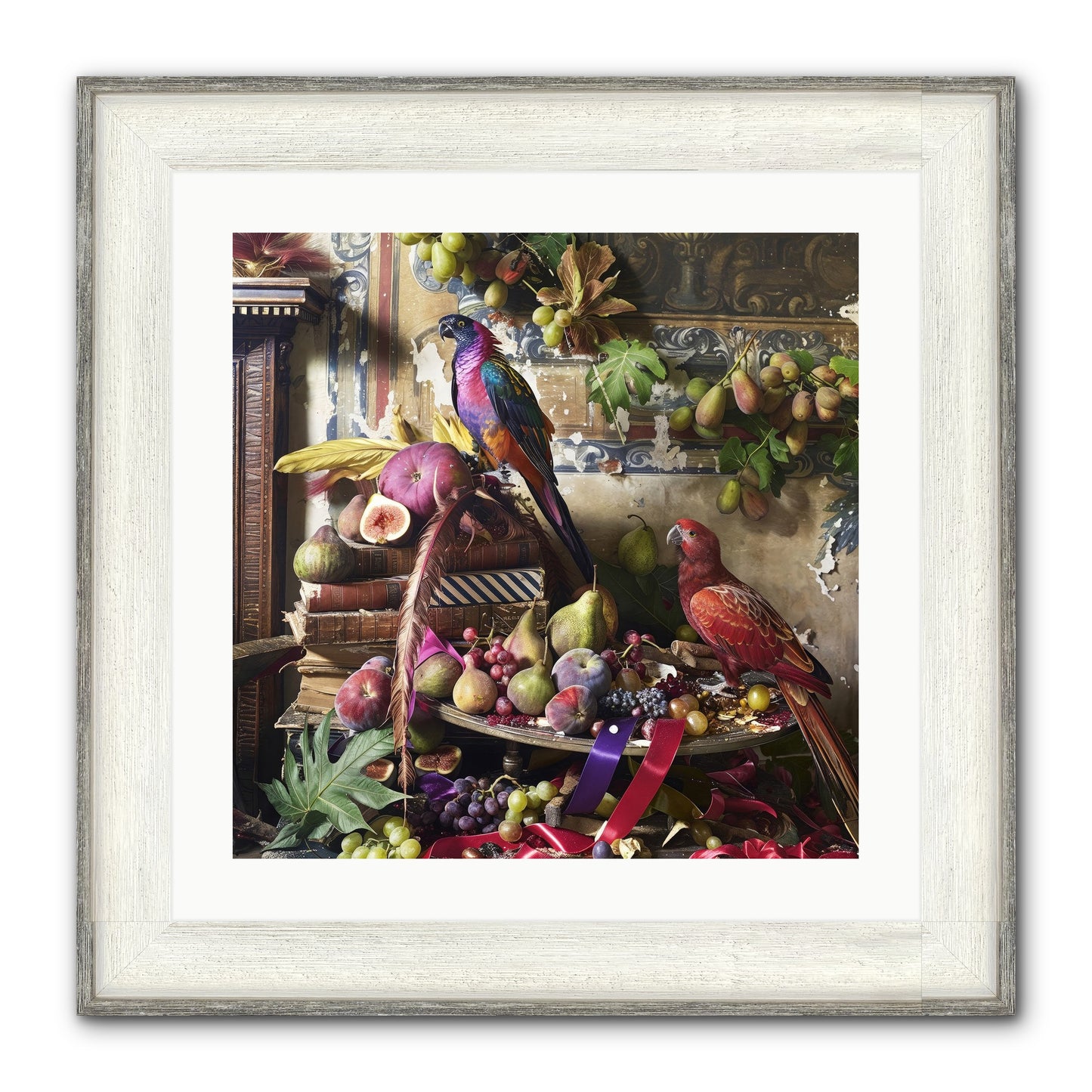 Remnant Roosts Of Paradise Framed Print - Driftwood White 20x20