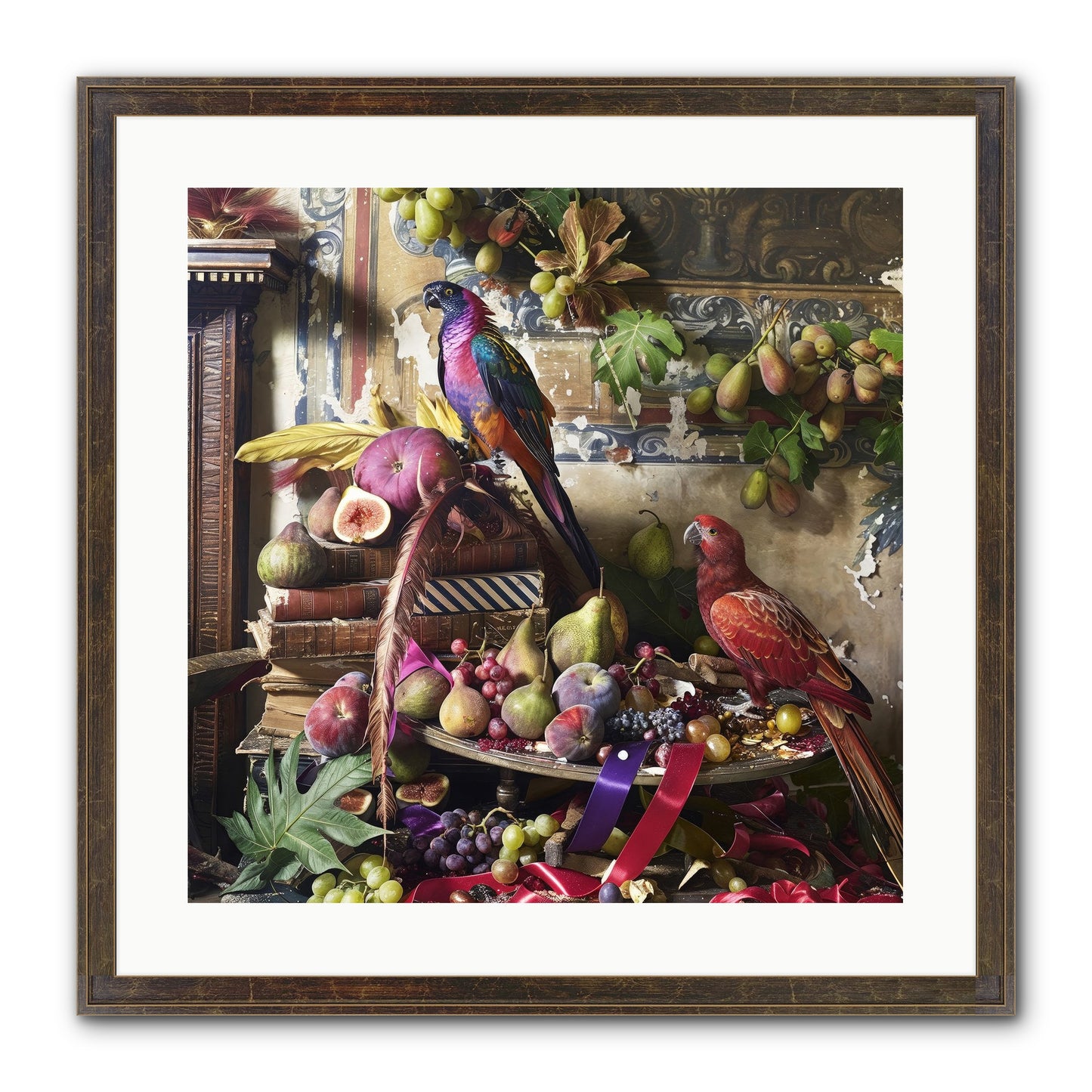 Remnant Roosts Of Paradise Framed Print - Slimwoods Black/Gold 20x20