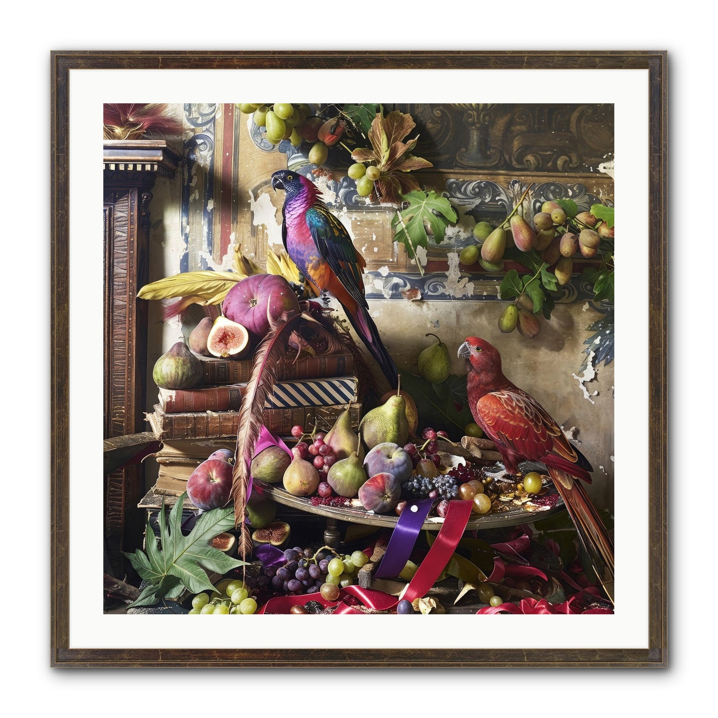 Remnant Roosts Of Paradise Framed Print - Slimwoods Black/Gold 30x30