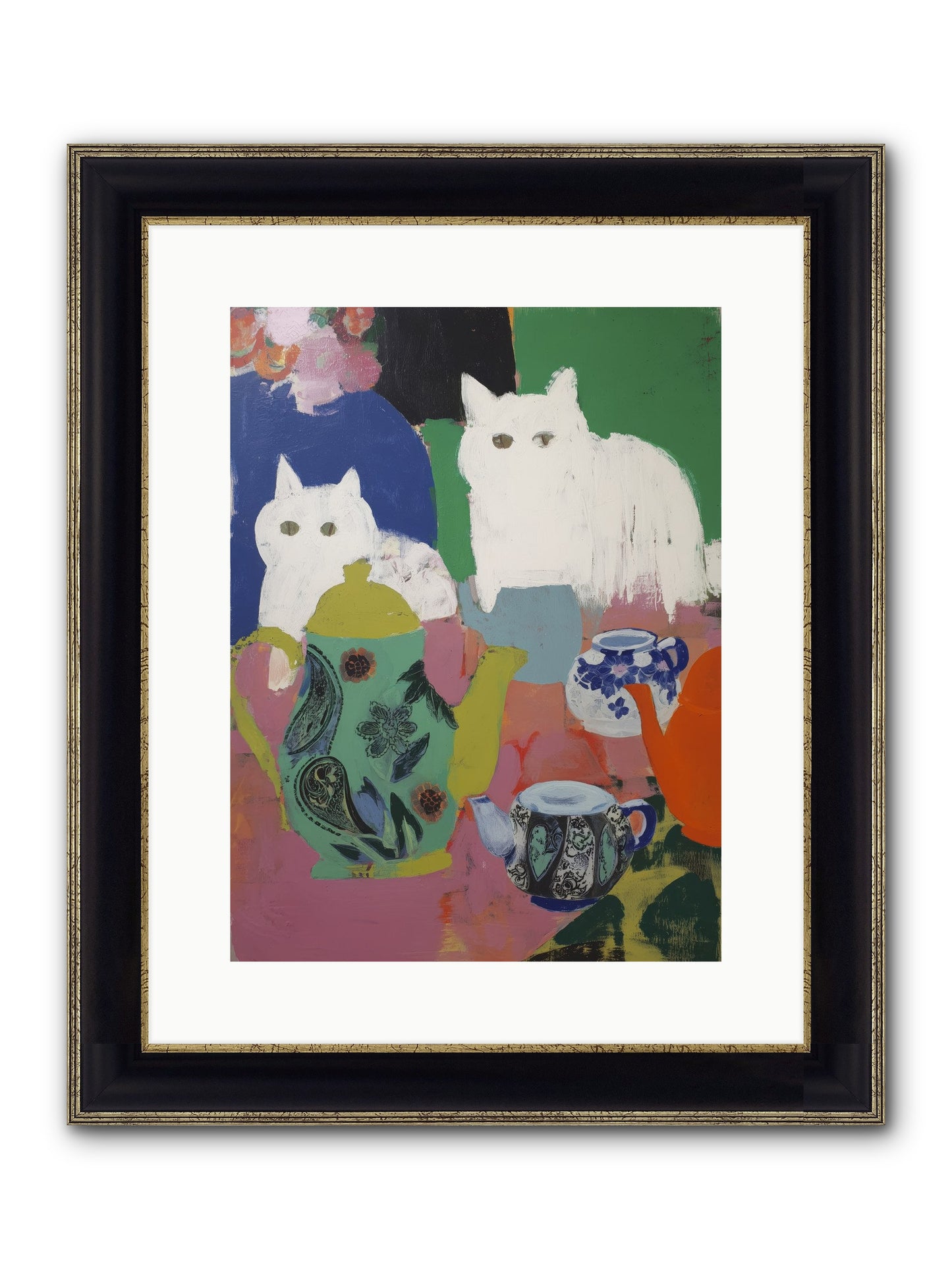 Renaissance Framed Print - Black & Gold 12x16