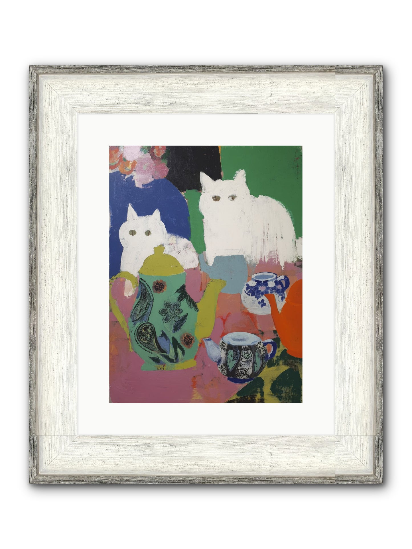 Renaissance Framed Print - Driftwood White 12x16