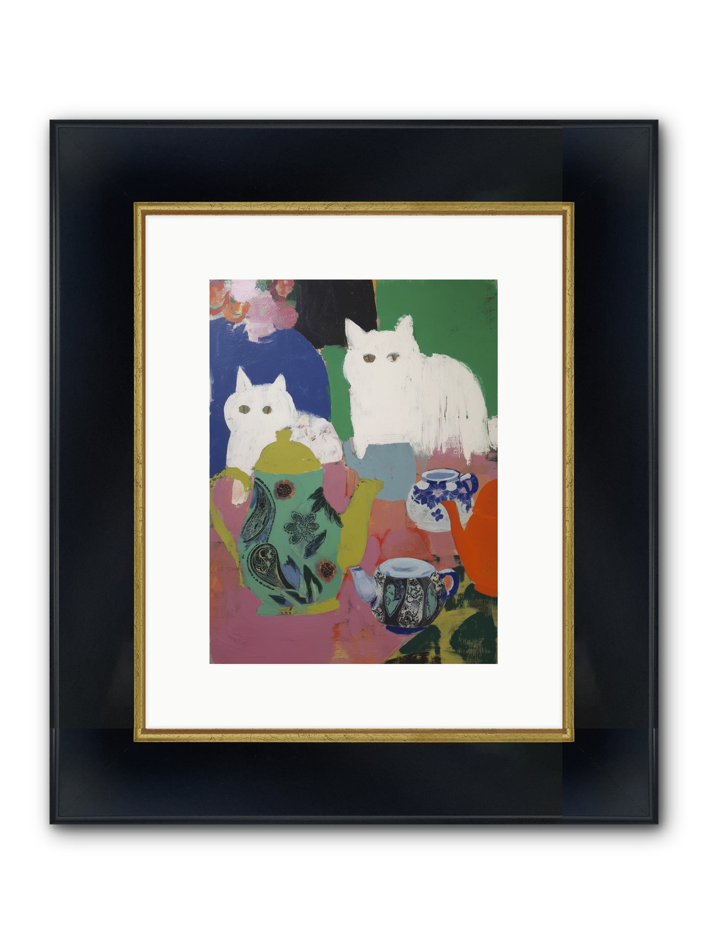 Renaissance Framed Print - Wide Black w/Gold 9x12