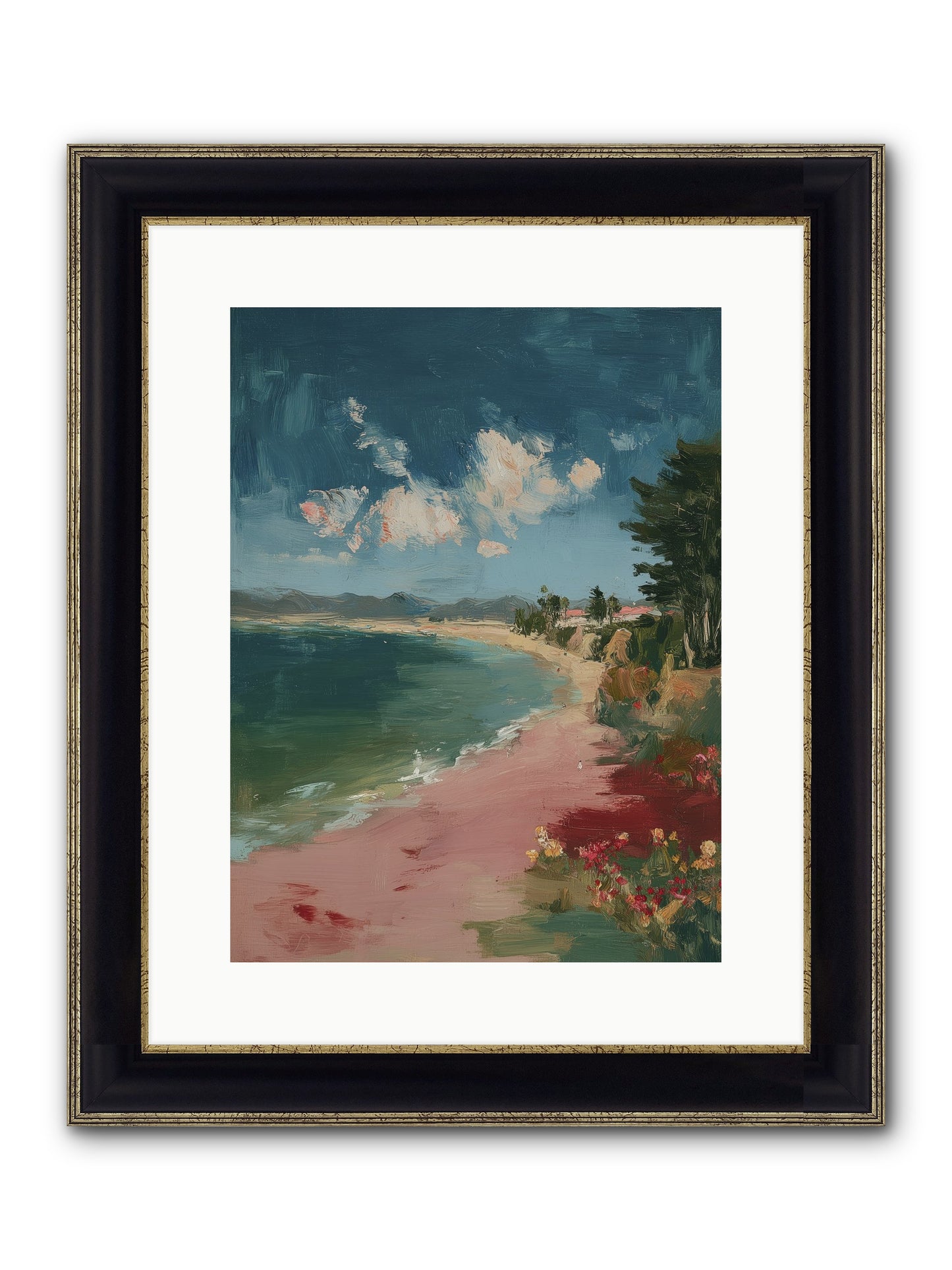 Renaissance Dreams Framed Print - Black & Gold 12x16