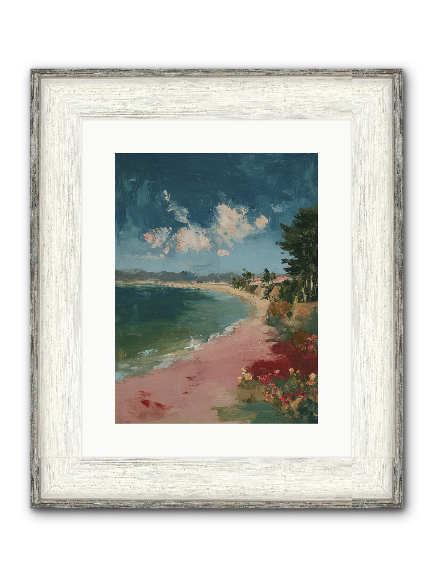 Renaissance Dreams Framed Print - Driftwood White 12x16