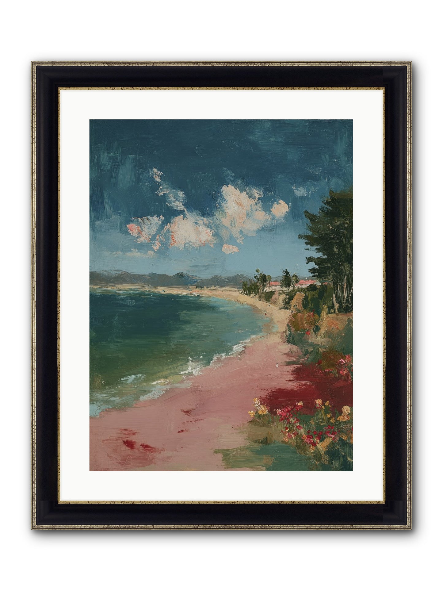 Renaissance Dreams Framed Print - Black & Gold 18x24
