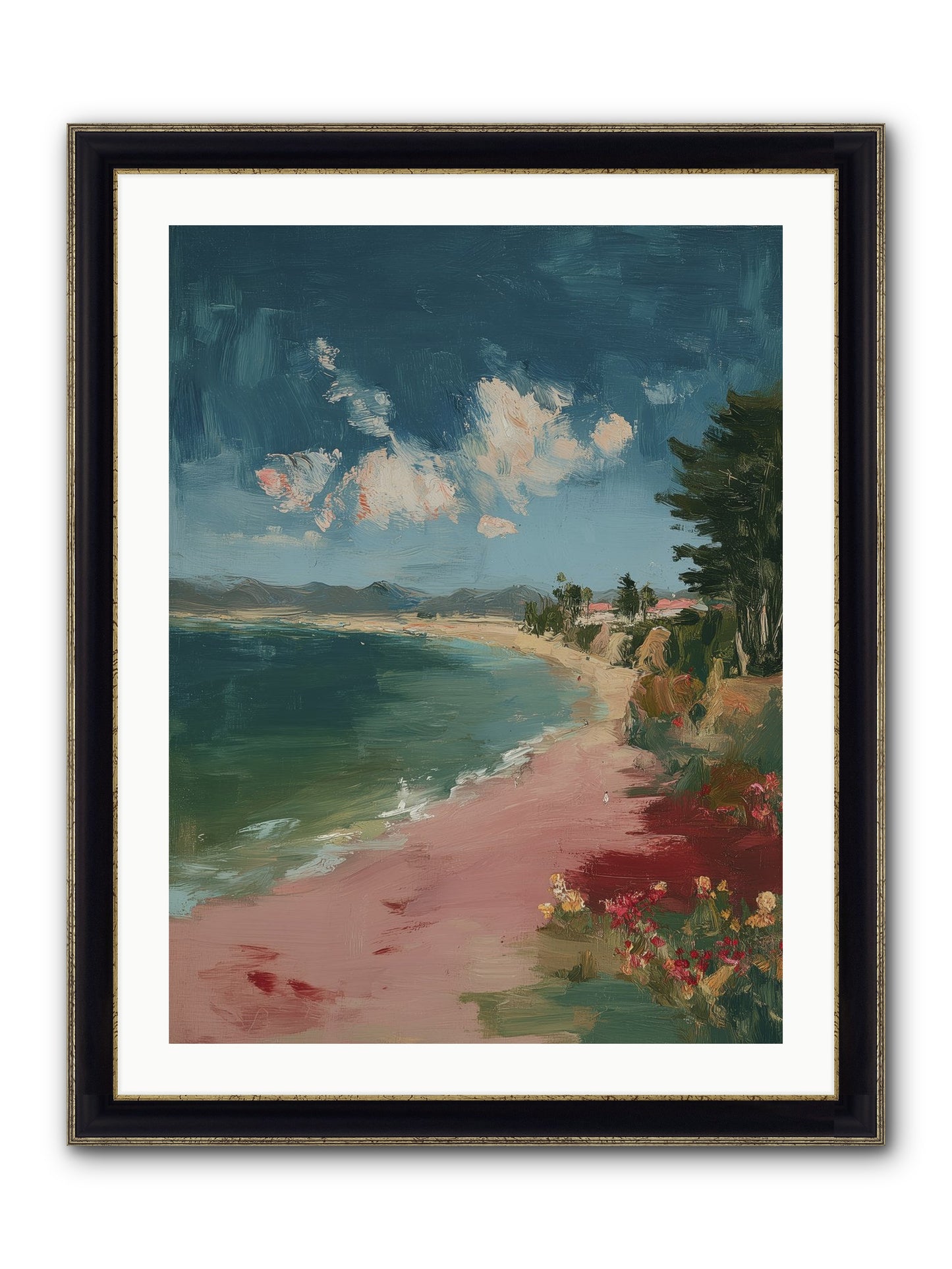 Renaissance Dreams Framed Print - Black & Gold 24x32