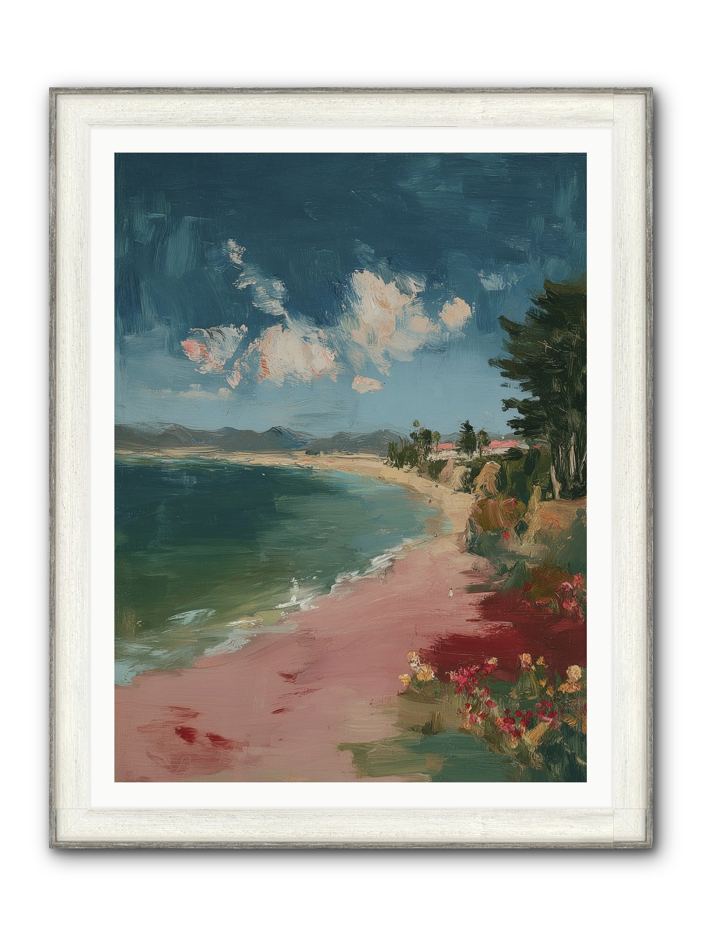 Renaissance Dreams Framed Print - Driftwood White 36x48