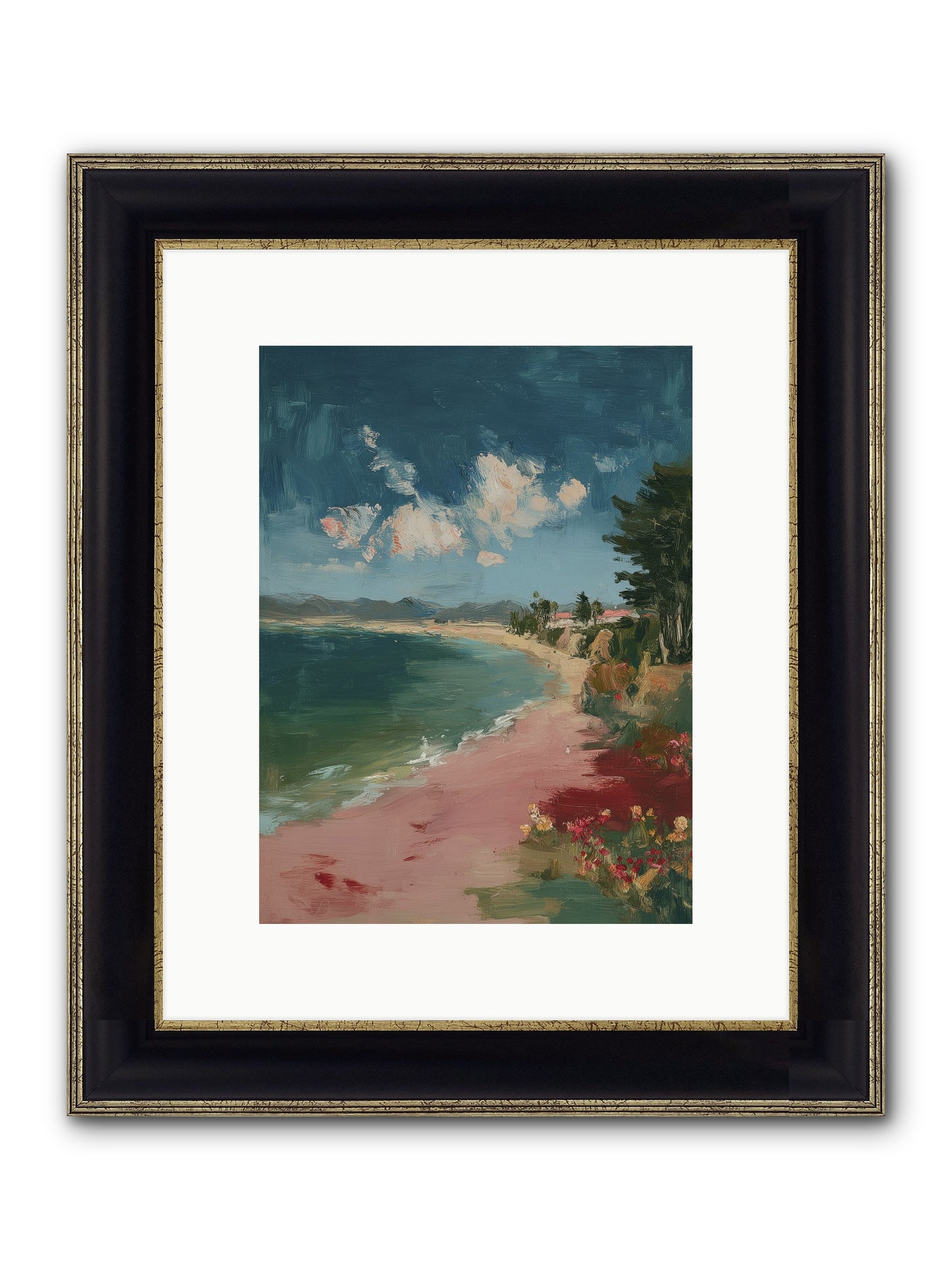Renaissance Dreams Framed Print - Black & Gold 9x12