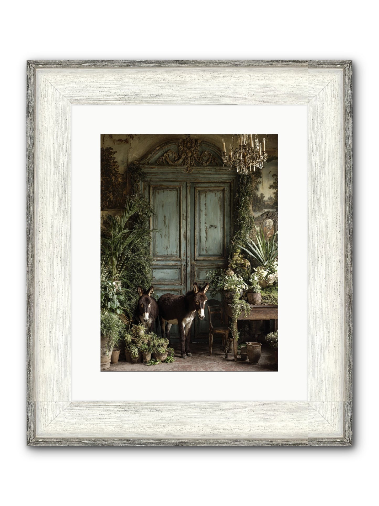 Rendezvous Framed Print - Driftwood White 12x16