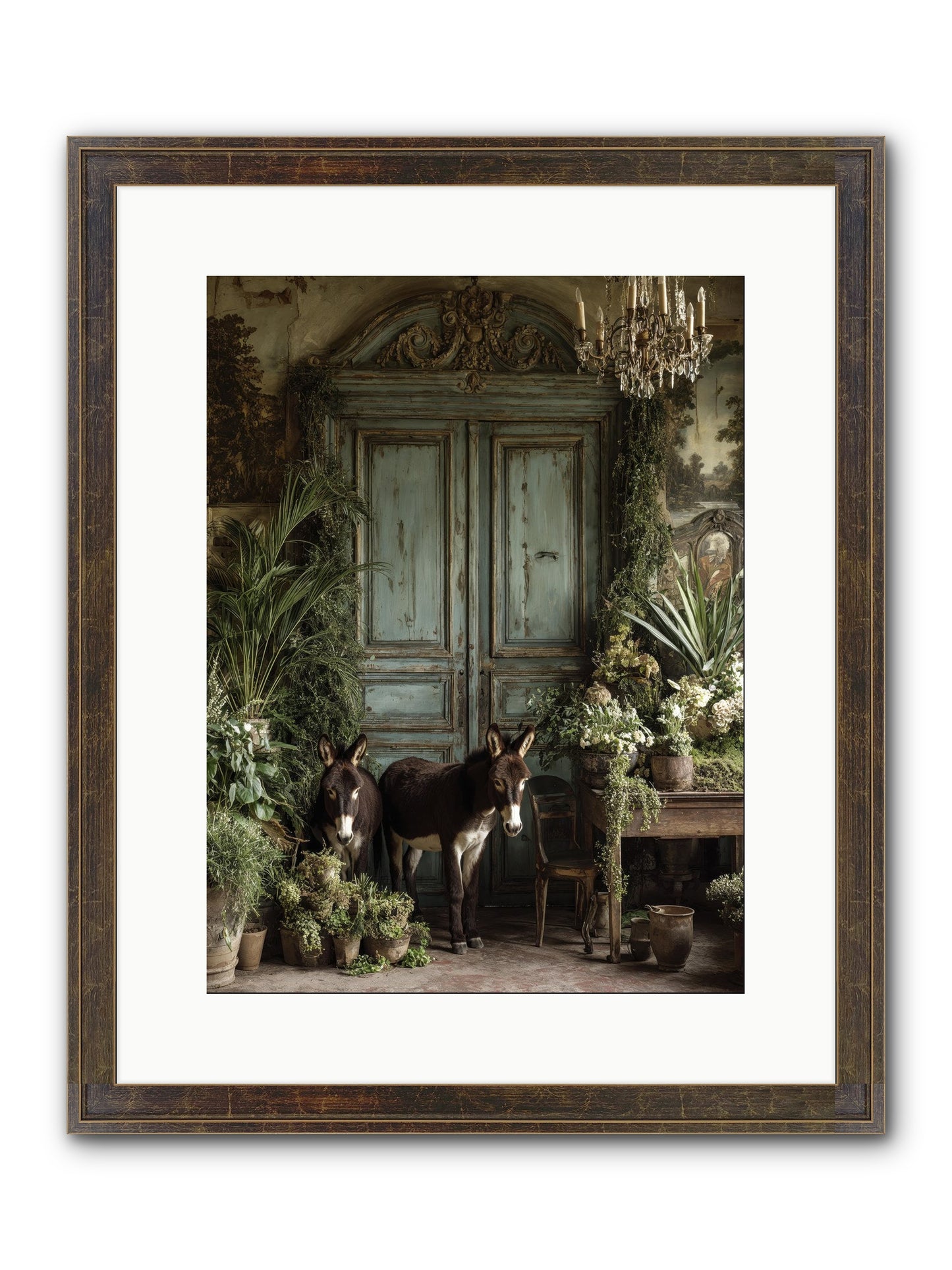 Rendezvous Framed Print - Slimwoods Black/Gold 12x16