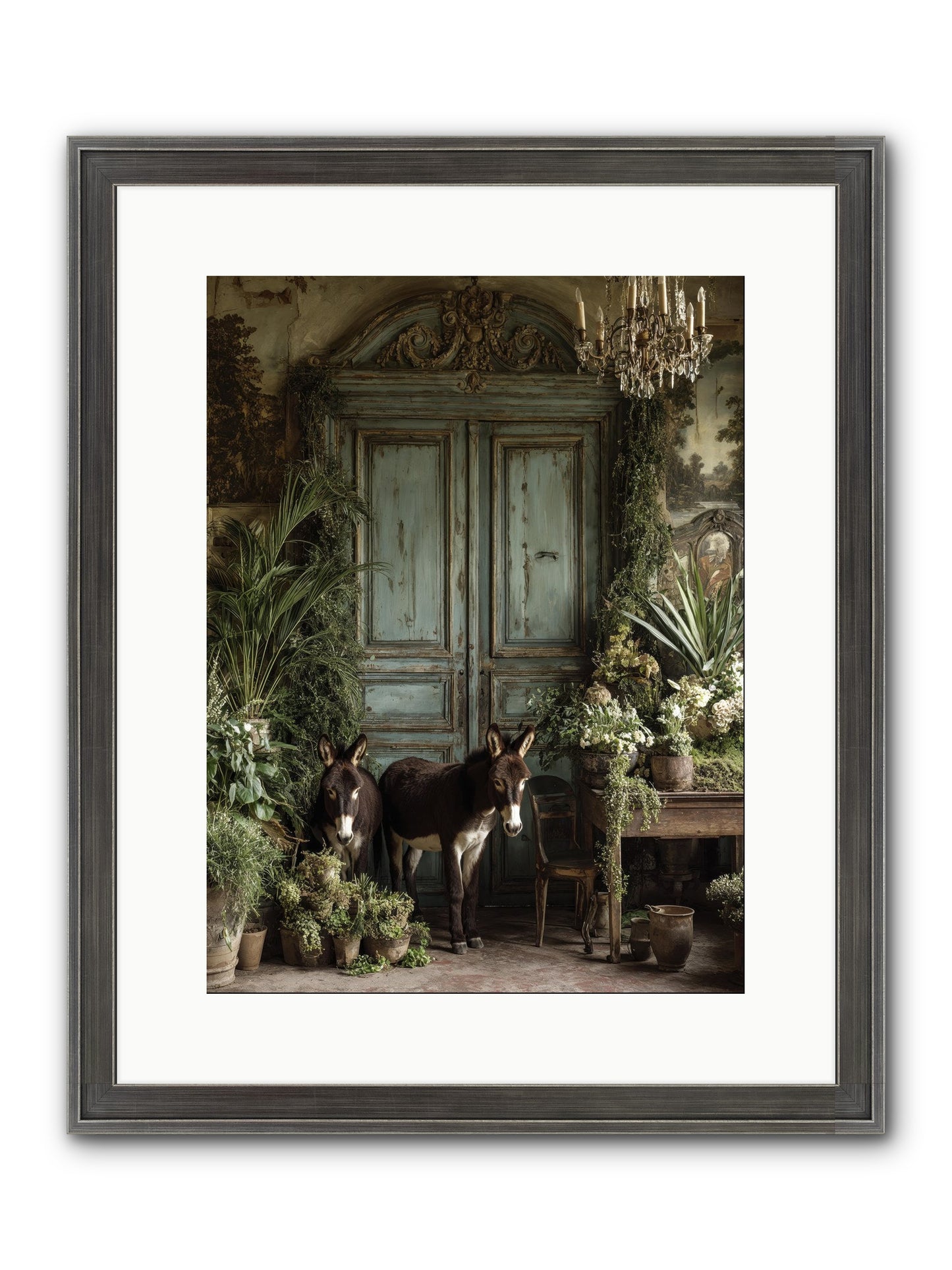 Rendezvous Framed Print - Slimwoods Black/Silver 12x16